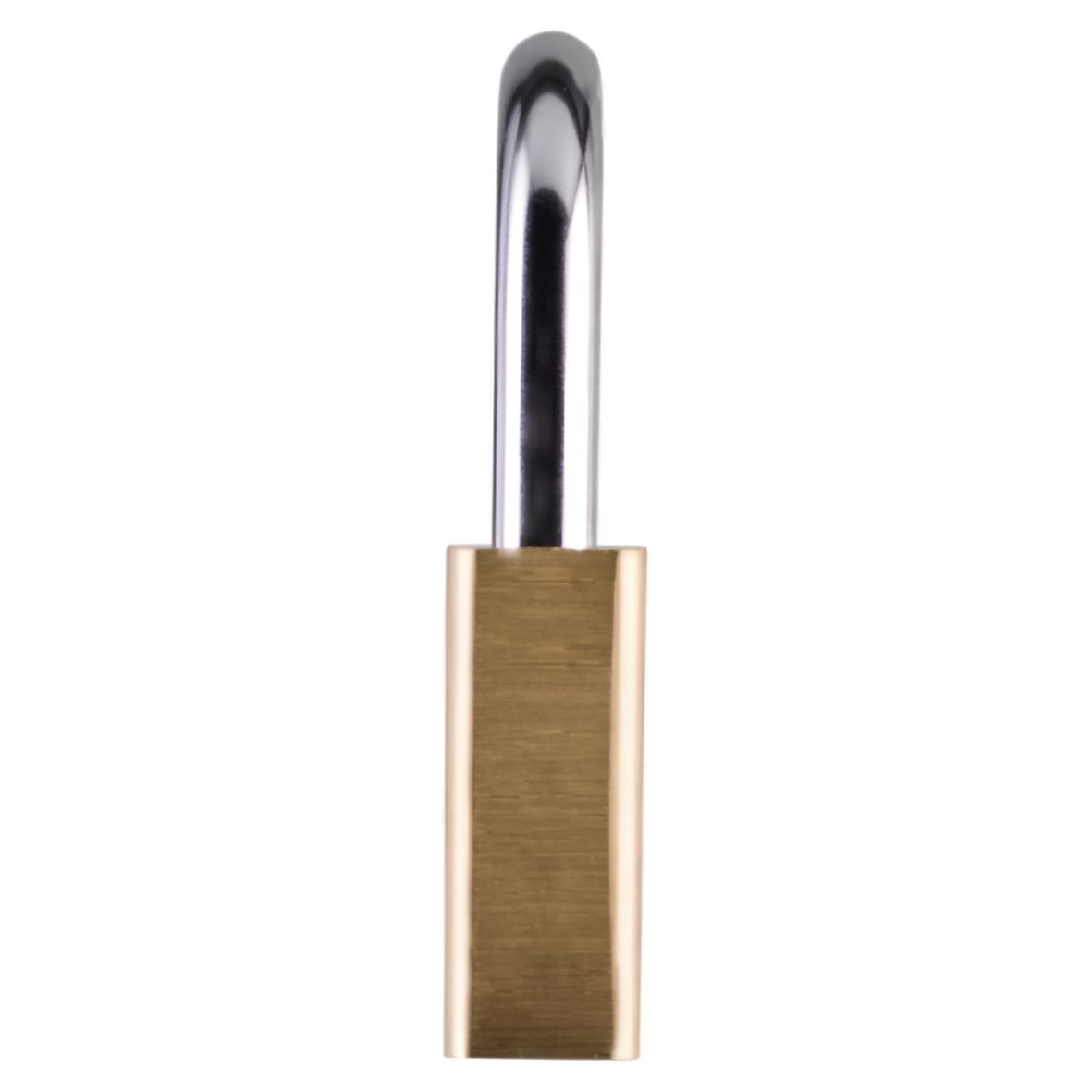Lion Open Shackle Padlock - 60mm Body - 35.5 x 33.5mm Shackle - Brass - view 3