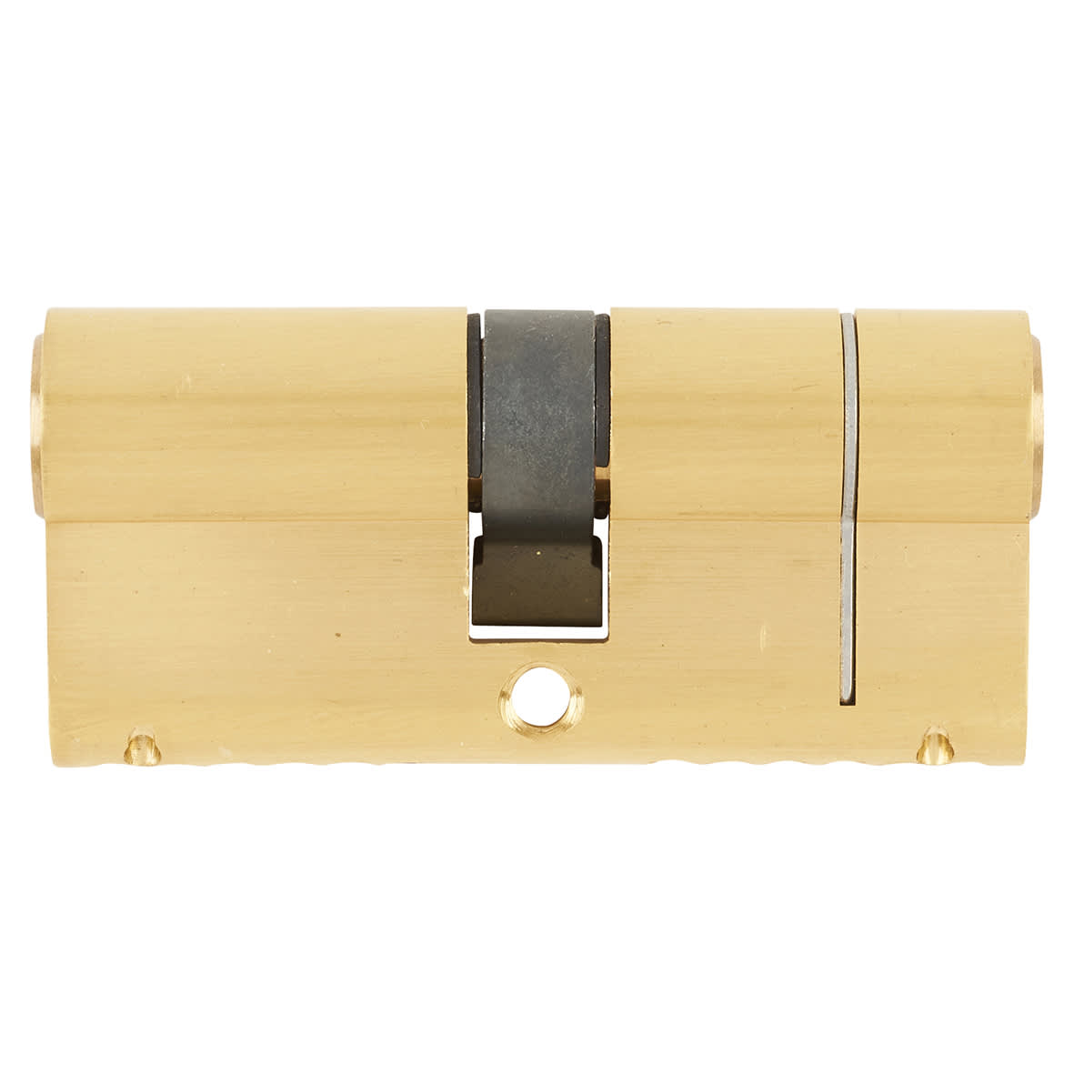 1 Star 6 Pin 70mm Euro Double Cylinder - 35 + 35mm - Satin Brass - Keyed to Differ - view 2