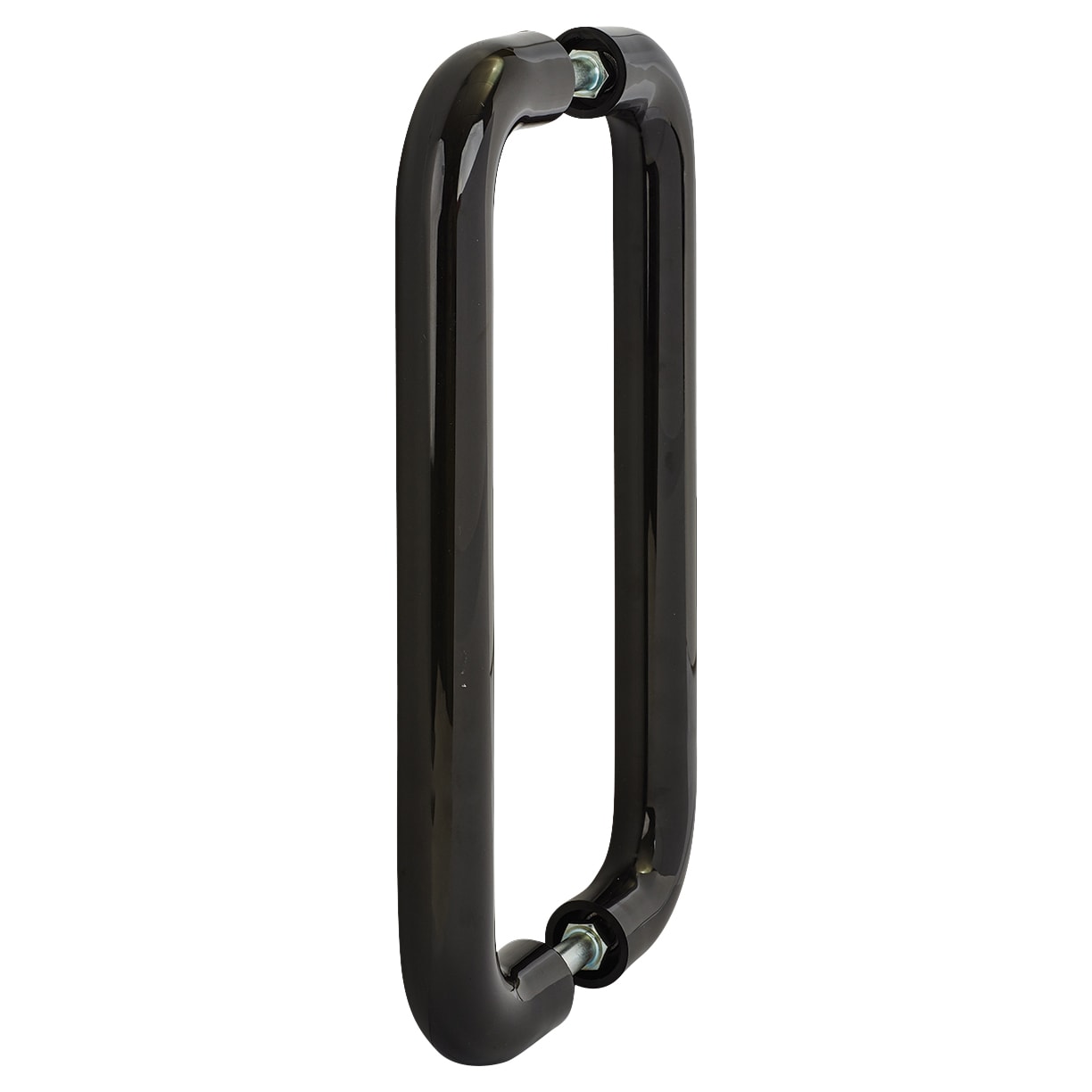 Ebony Black Nylon D-Bar Door Pull Handles - Back to Back - 425mm c/c - view 2