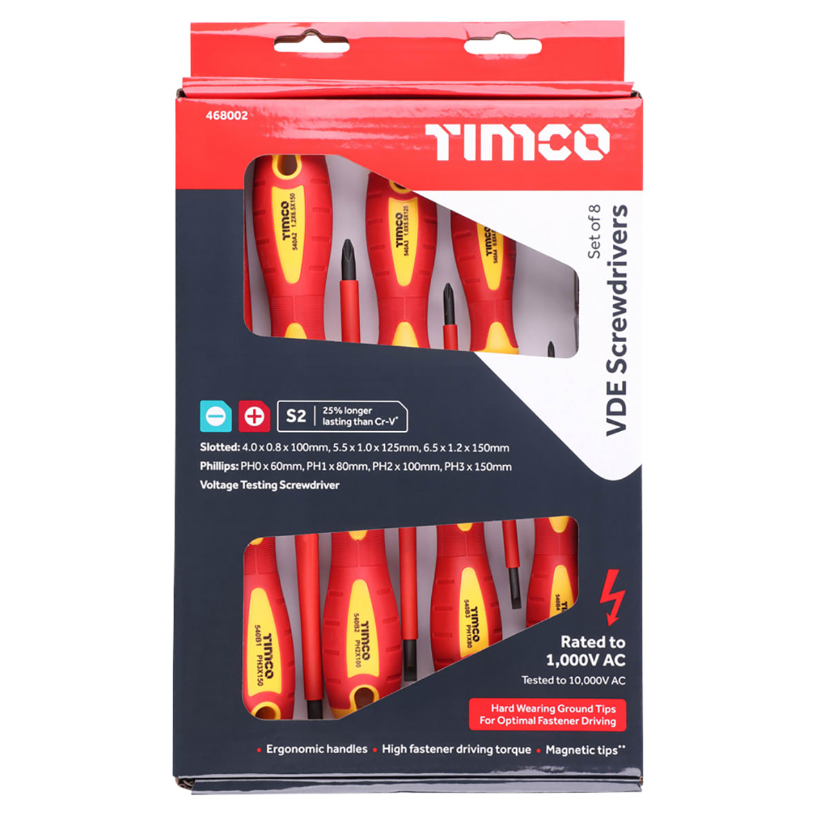 VDE & Voltage Testing Screwdriver Set - 8 Pieces - view 2