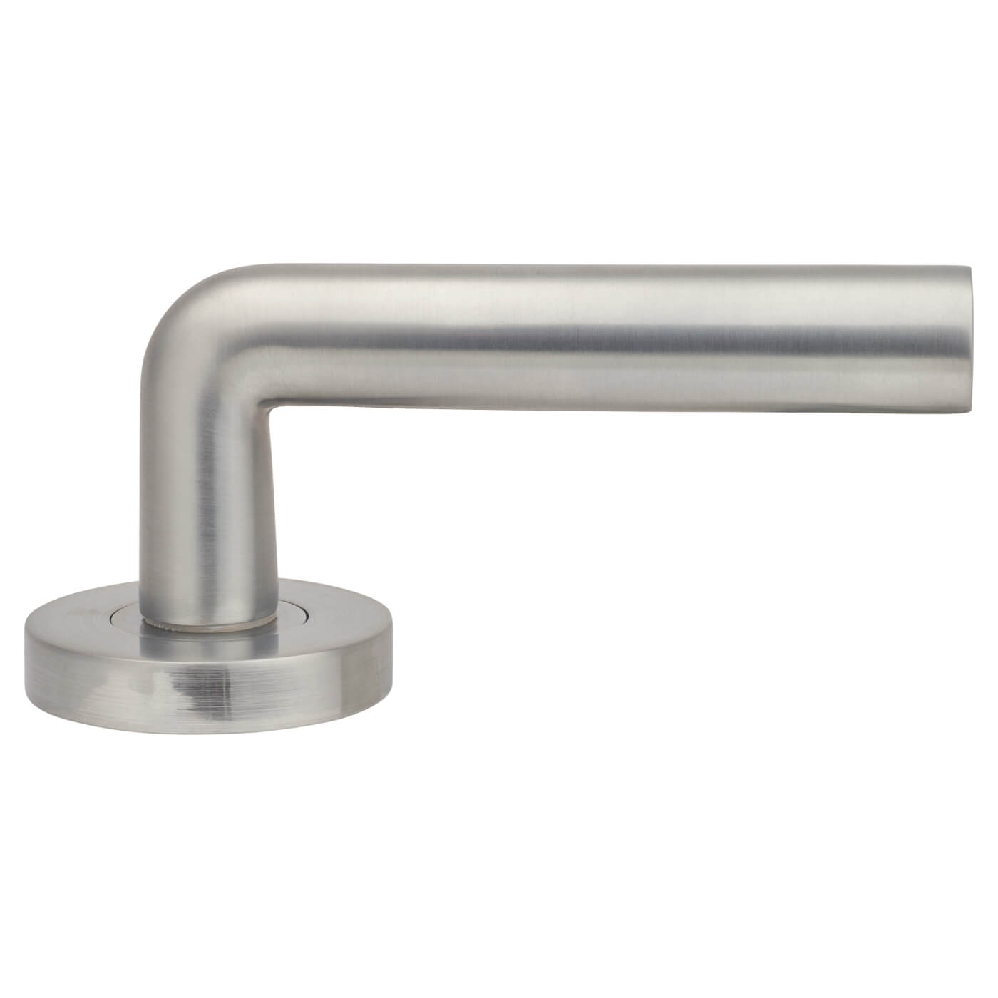 Satin Chrome Door Handles on Round Rose - Riva Range - view 4