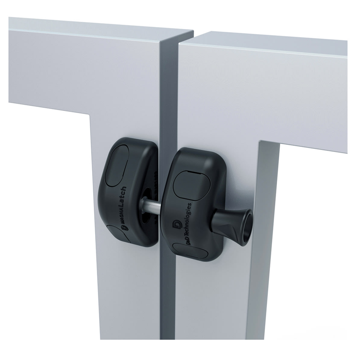D&D Magnalatch Non Locking Gate Latch - Side Pull - 93 x 71mm - Black - view 2