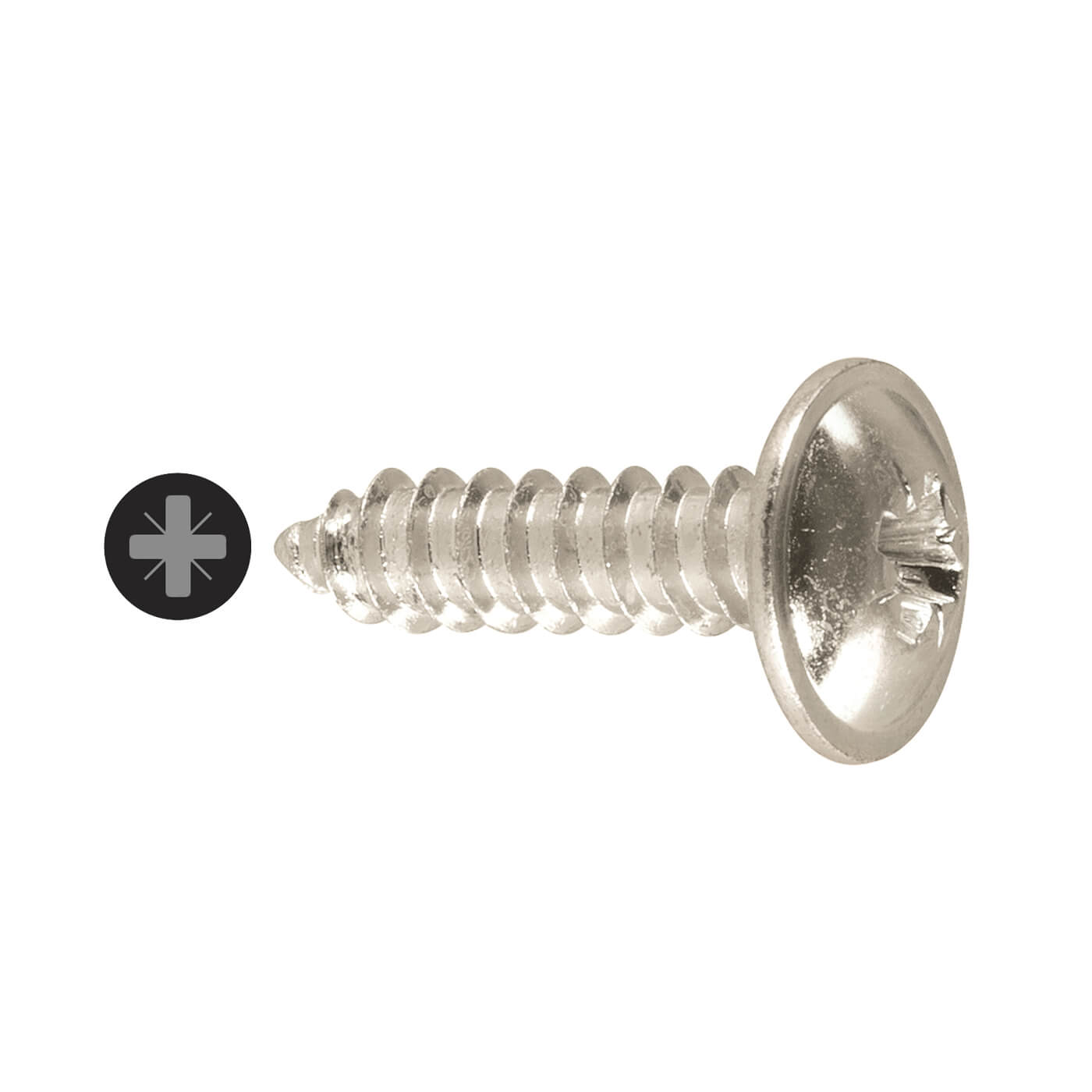 Self Tapping Screw - Flange Head - 8 x 1" - Pack of 12 - view 2