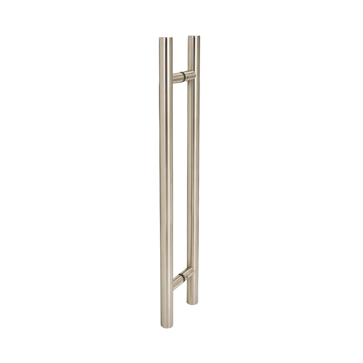Satin Stainless Steel 30mm T-Bar Door Pull Handles - Back to Back - 600mm Centres - view 2