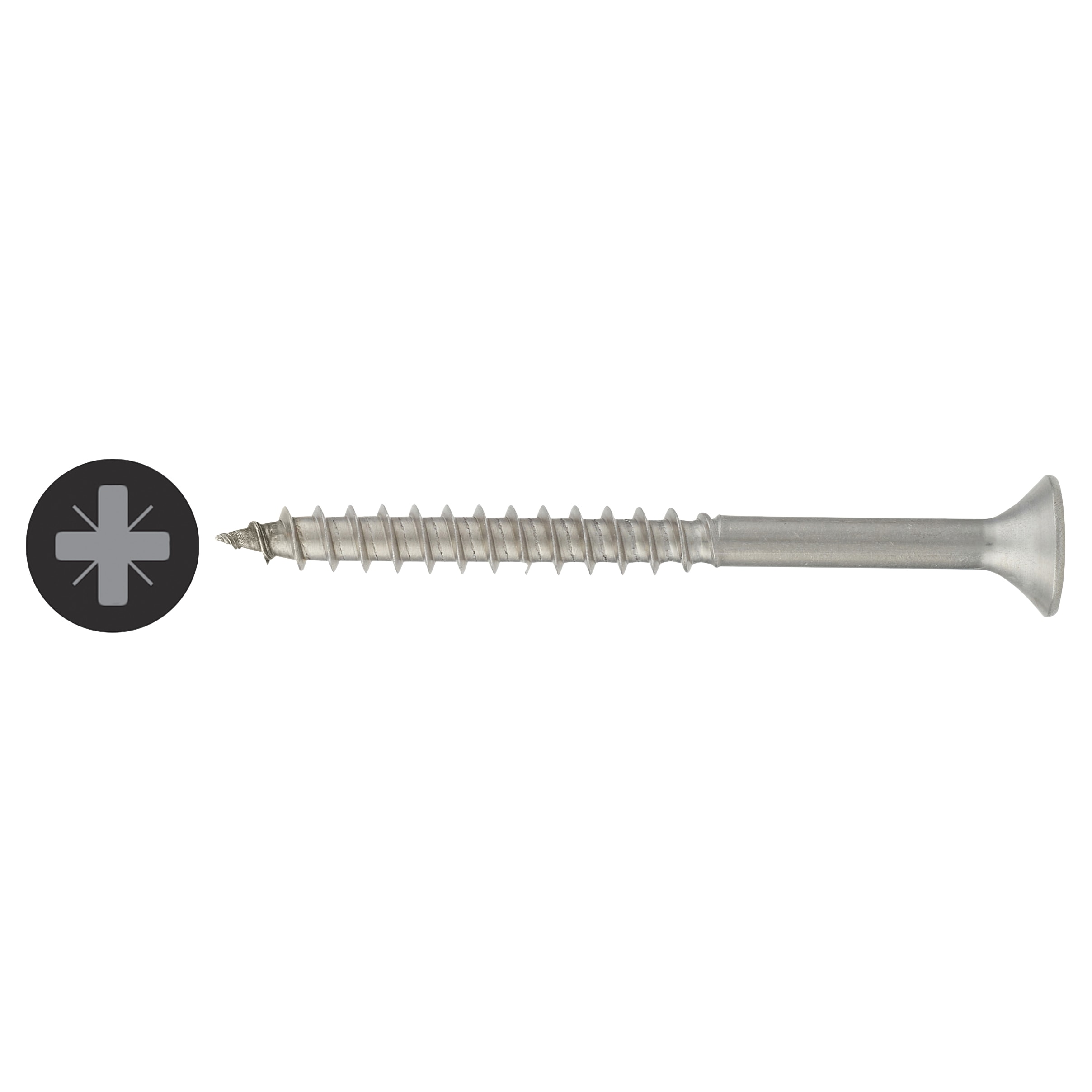 R2 Retinox Pozi Countersunk Wood Screws - 6.0 x 70mm - A2 Stainless Steel - Pack of 100 - view 2
