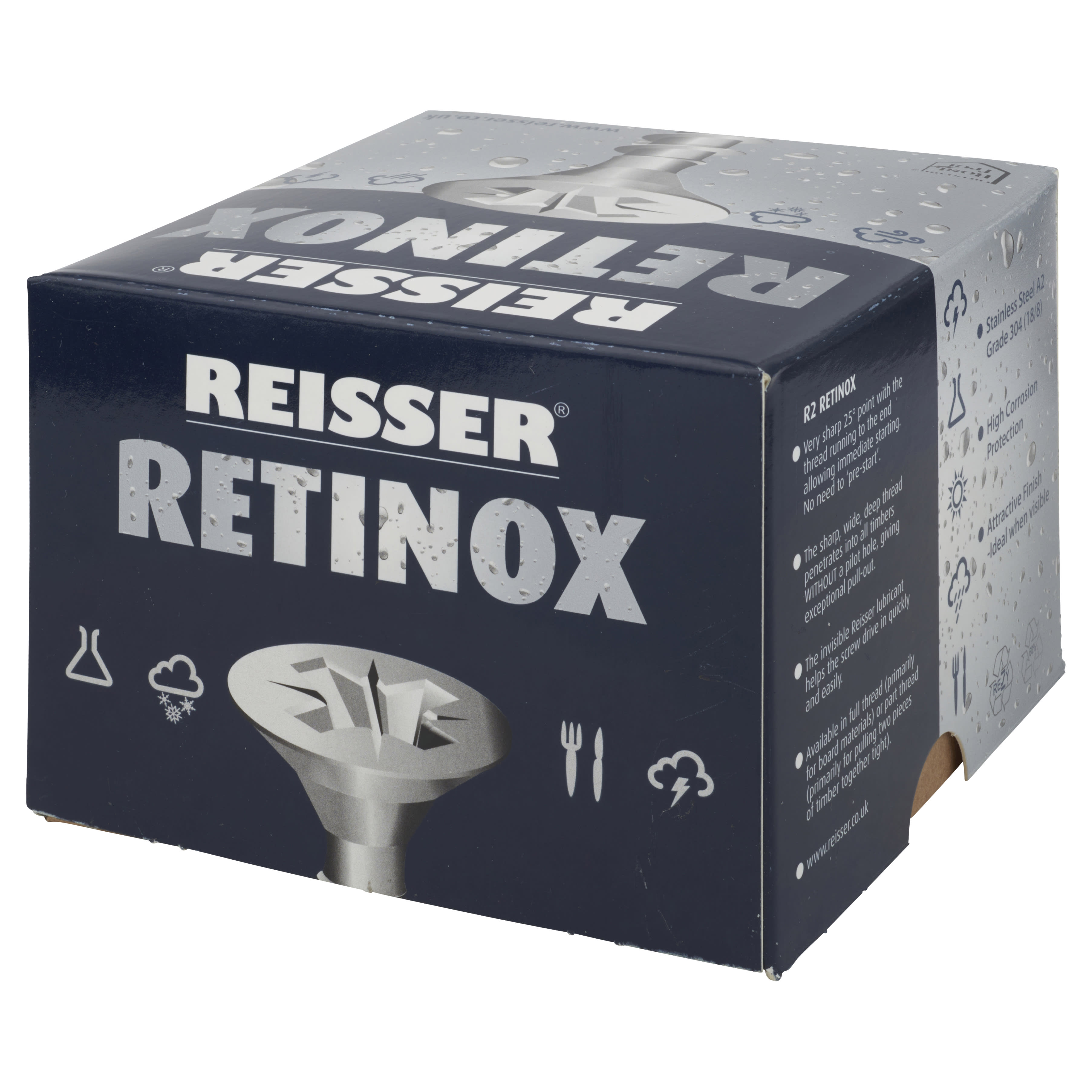 R2 Retinox Pozi Countersunk Wood Screws - 6.0 x 70mm - A2 Stainless Steel - Pack of 100 - view 4