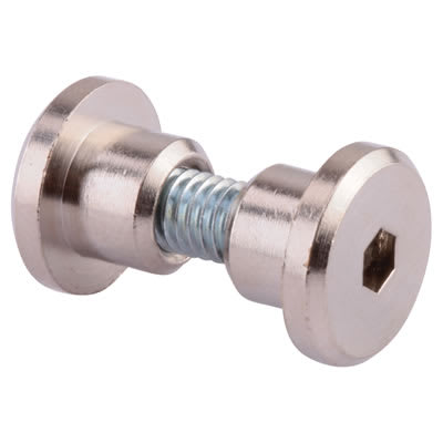 Hex Headed Bolt Through Fixing - 12-13mm Panels - Satin Anodised Aluminium - Pack of 10 - view 2