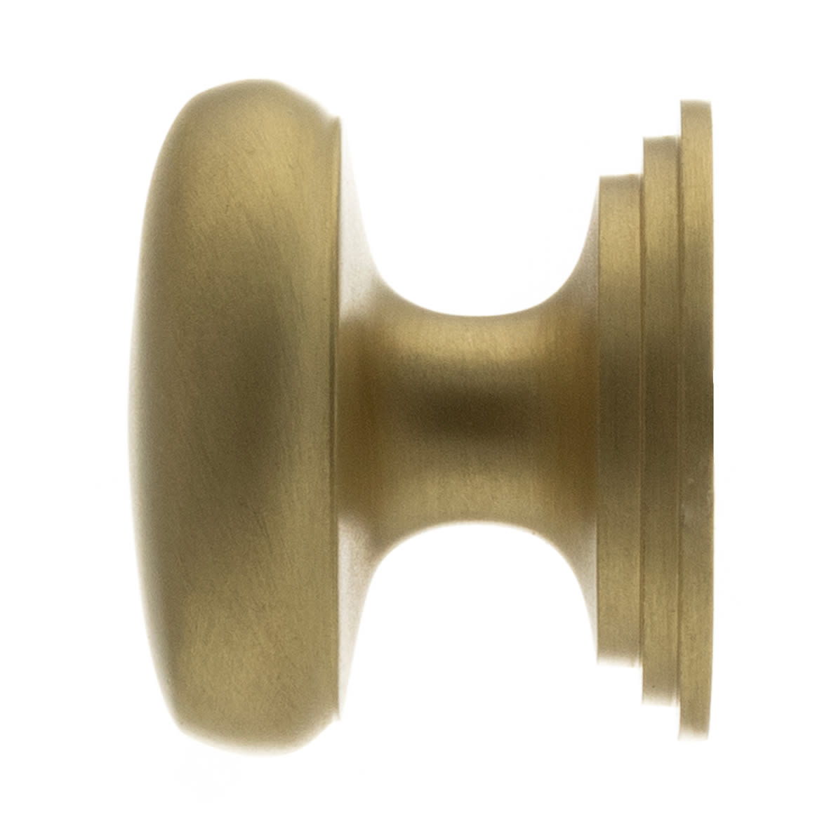Old English Lincoln Victorian Round Cabinet Knob - 32mm Diameter - Satin Brass - view 2
