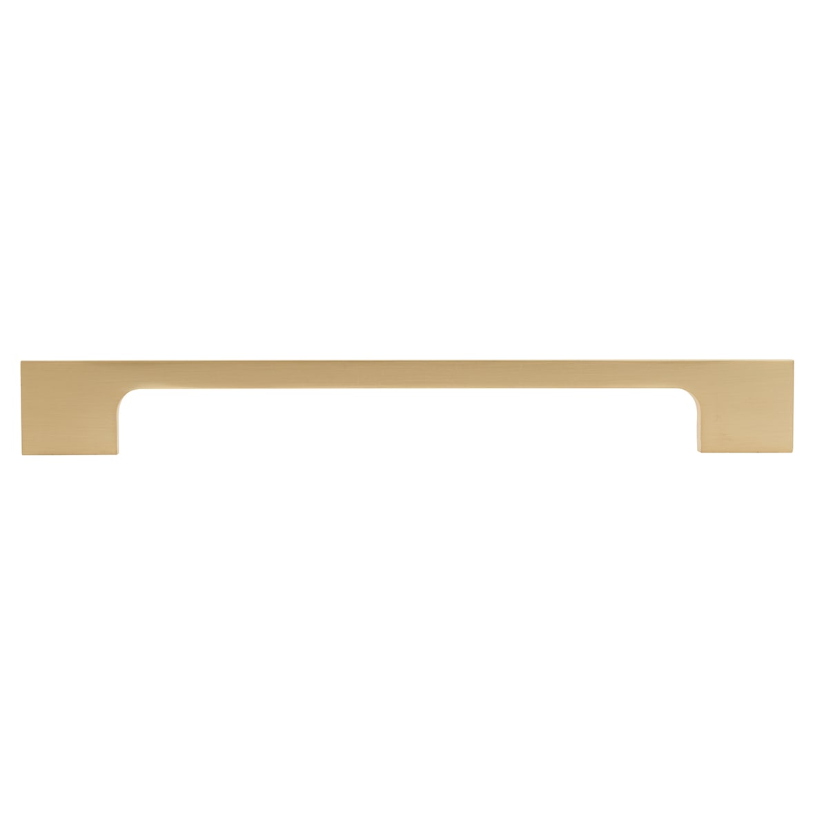 Bibury 8mm Slim D-Bar Cabinet Pull Handle - 224mm Centres - Satin Brass - view 2