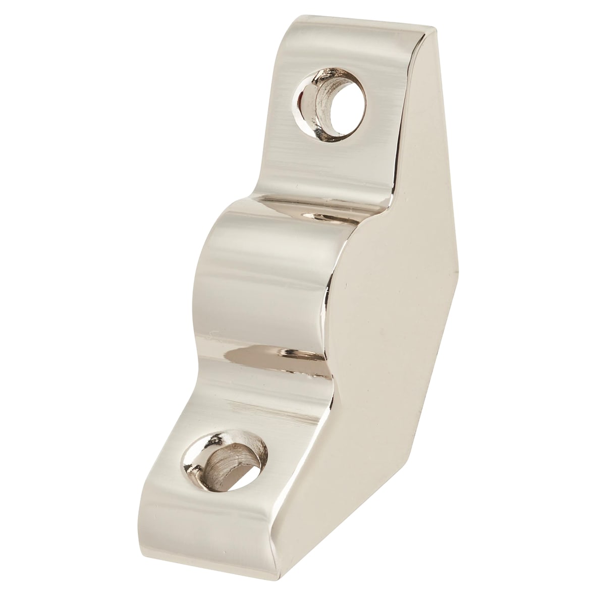 Lines Stair Rod with Plain Finials - 900mm Length - Polished Nickel - view 4