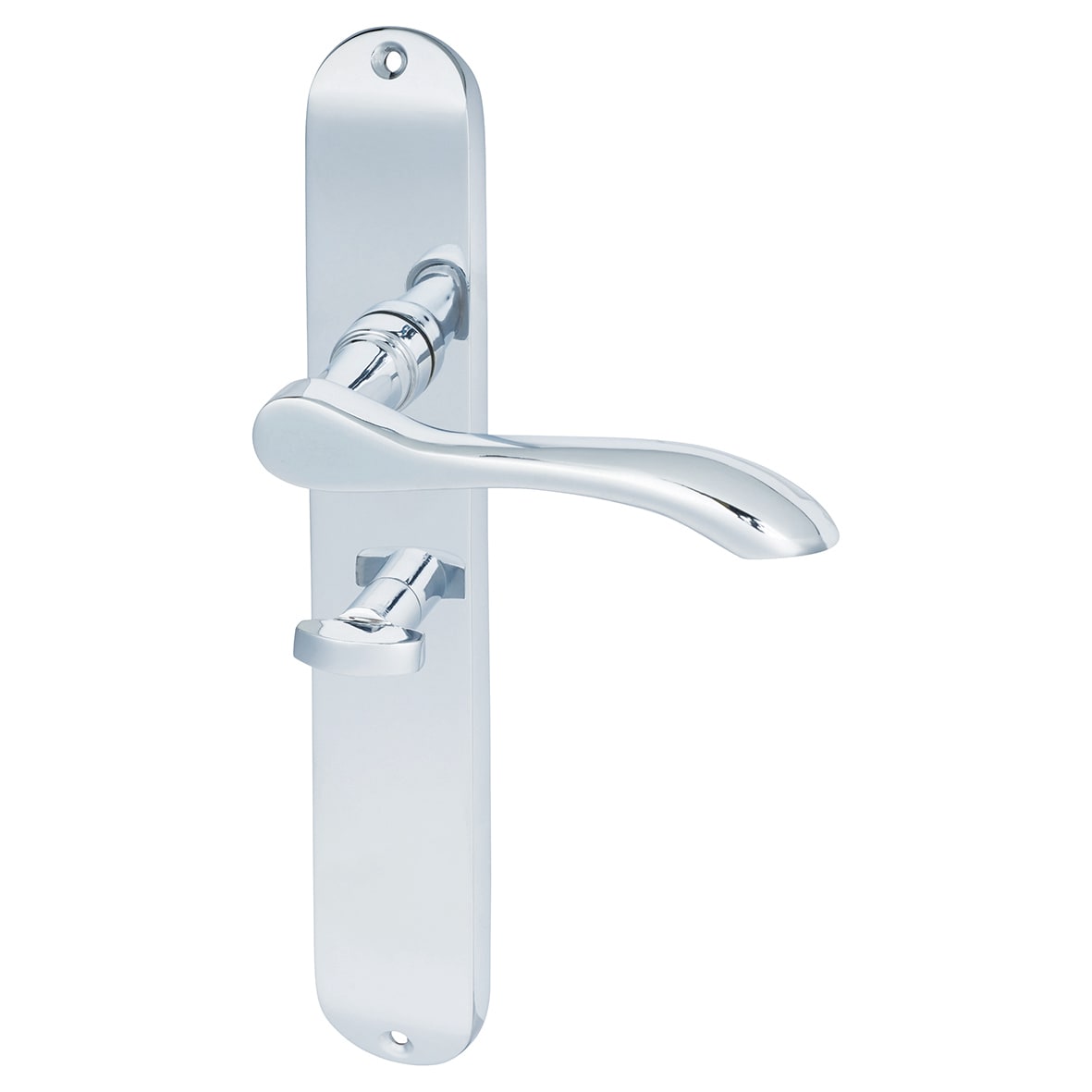 Polished Chrome Bathroom Lock Door Handles Pack - Altea Range - view 2