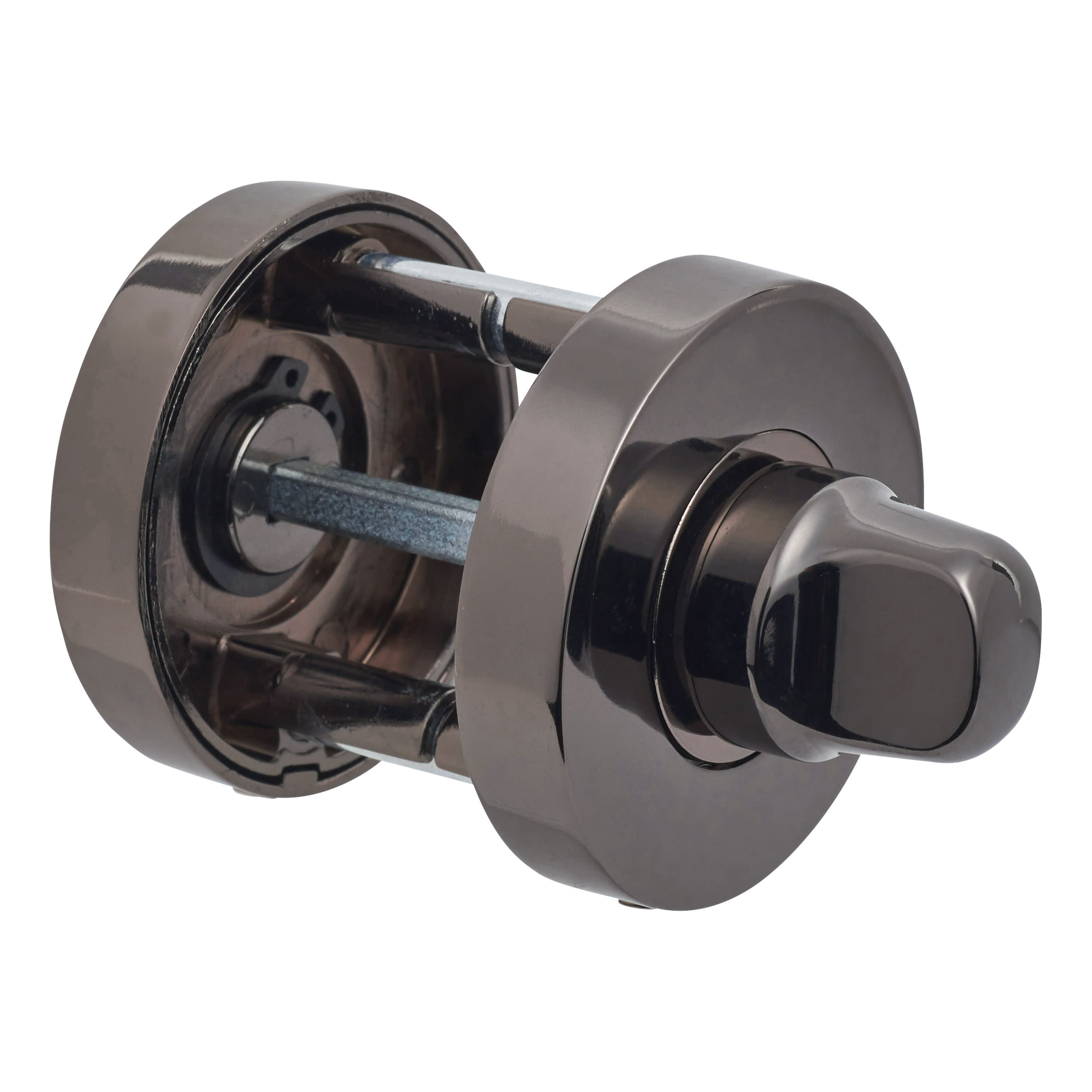 Bathroom Turn & Release - 52mm Diameter - Black Nickel - view 3