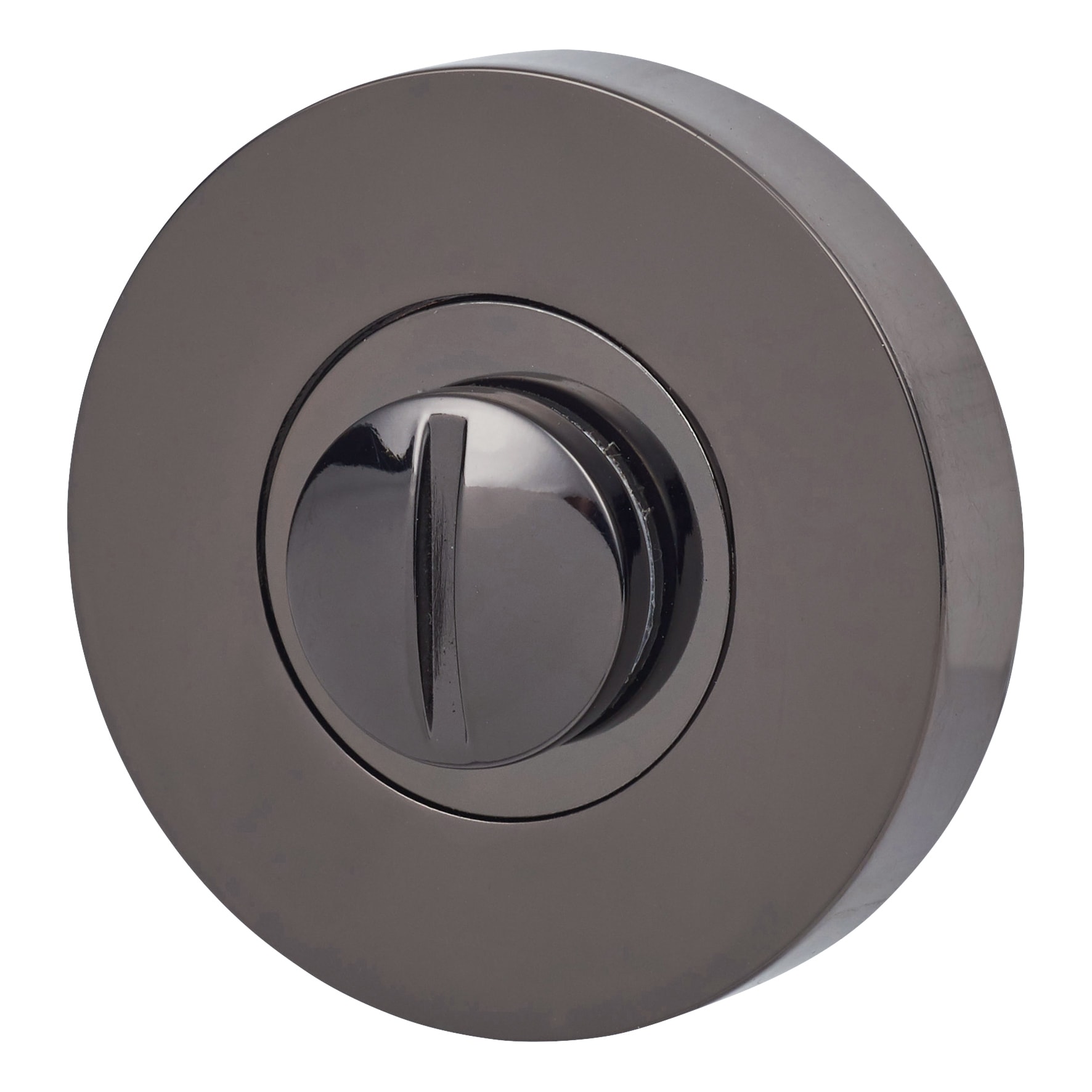 Bathroom Turn & Release - 52mm Diameter - Black Nickel - view 4