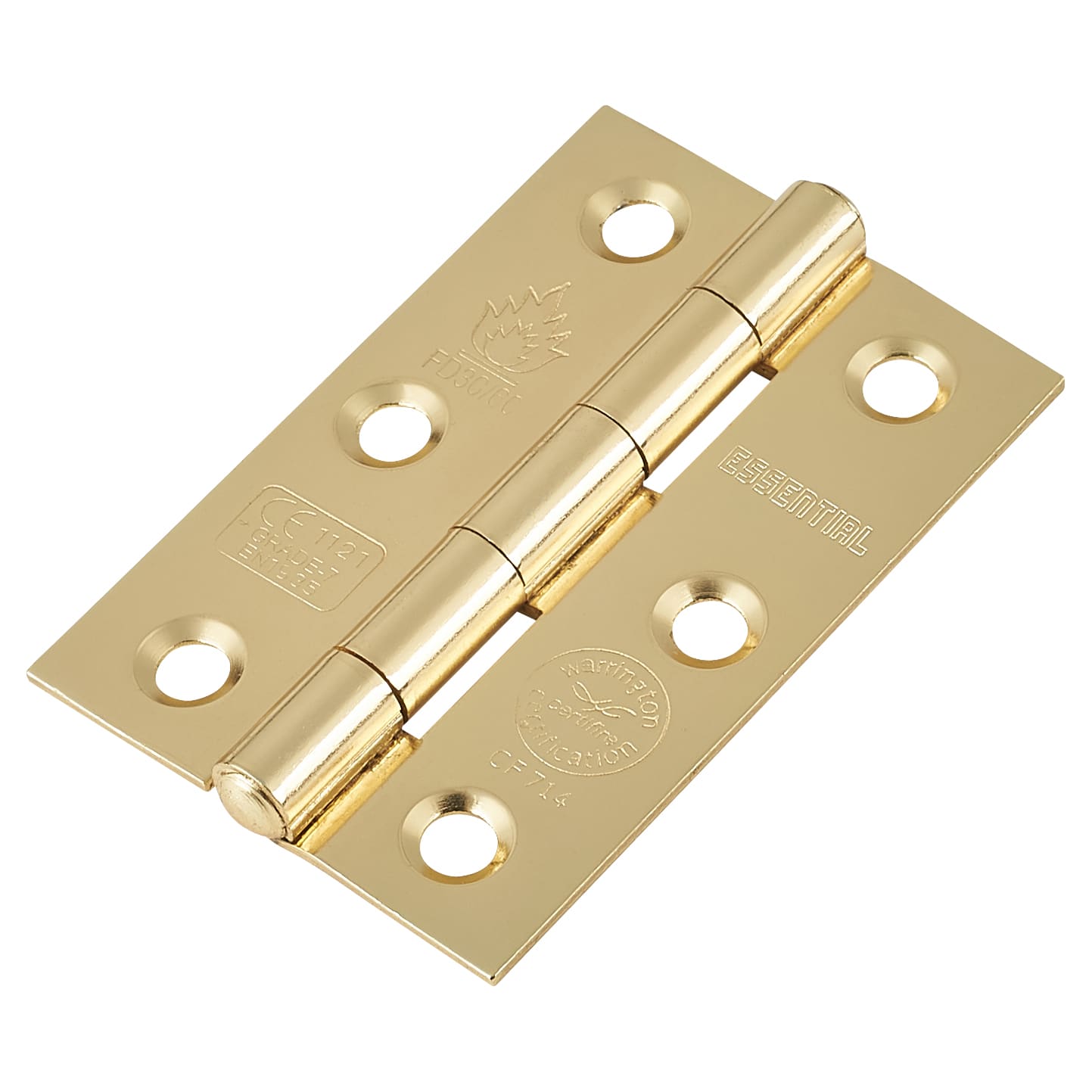 Polished Brass Budget Scroll Privacy Door Handles Pack - Short Plate - view 5