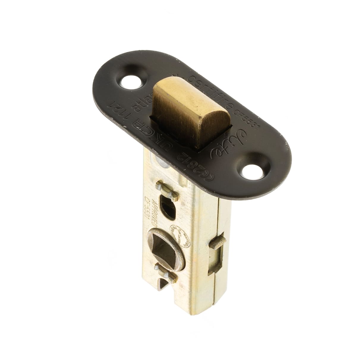 Fire-Rated Tubular Latch - 63mm Case - 45mm Backset - Radius - Urban Dark Bronze - view 2