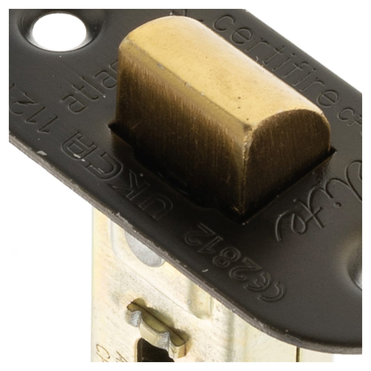 Fire-Rated Tubular Latch - 63mm Case - 45mm Backset - Radius - Urban Dark Bronze - view 4