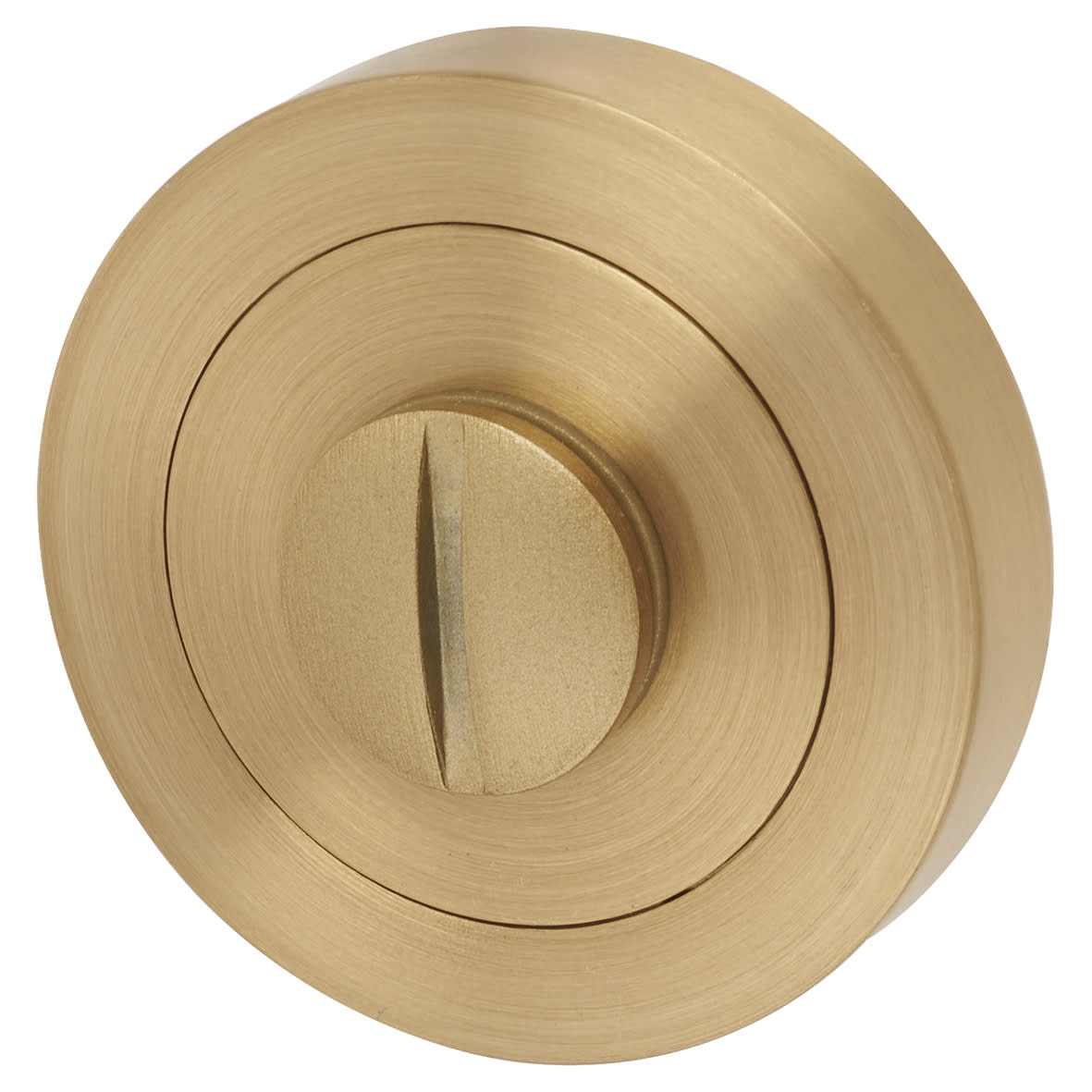 Brass Varese Bathroom Turn & Release - 50mm Diameter - Satin Brass - view 3