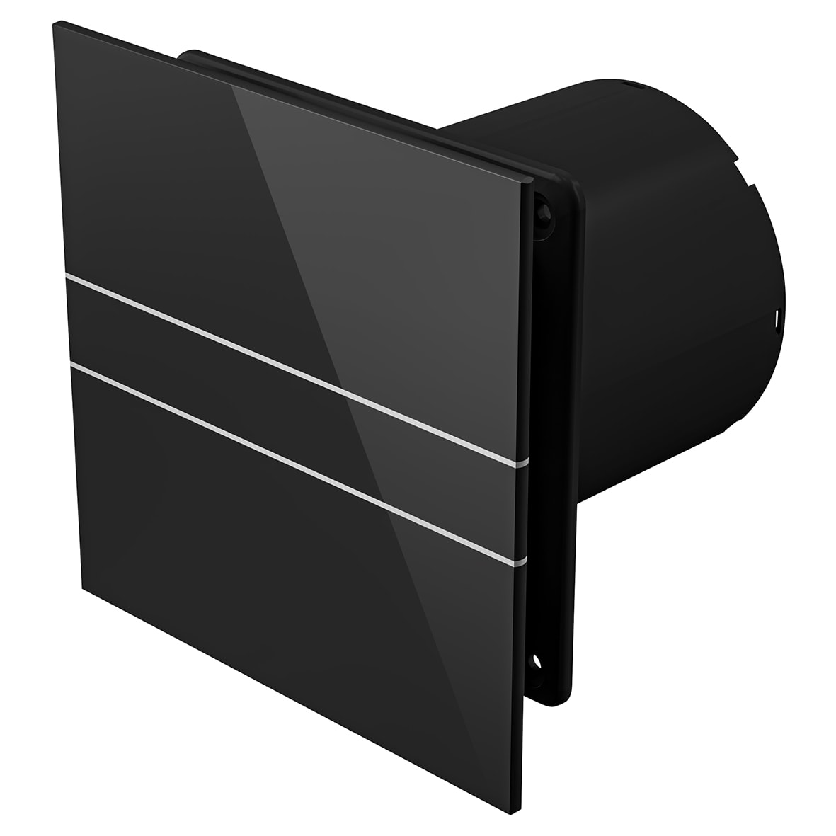 Mela Air Glass EVEMAG100T003 Bathroom Extractor Fan with Timer - Black - view 3