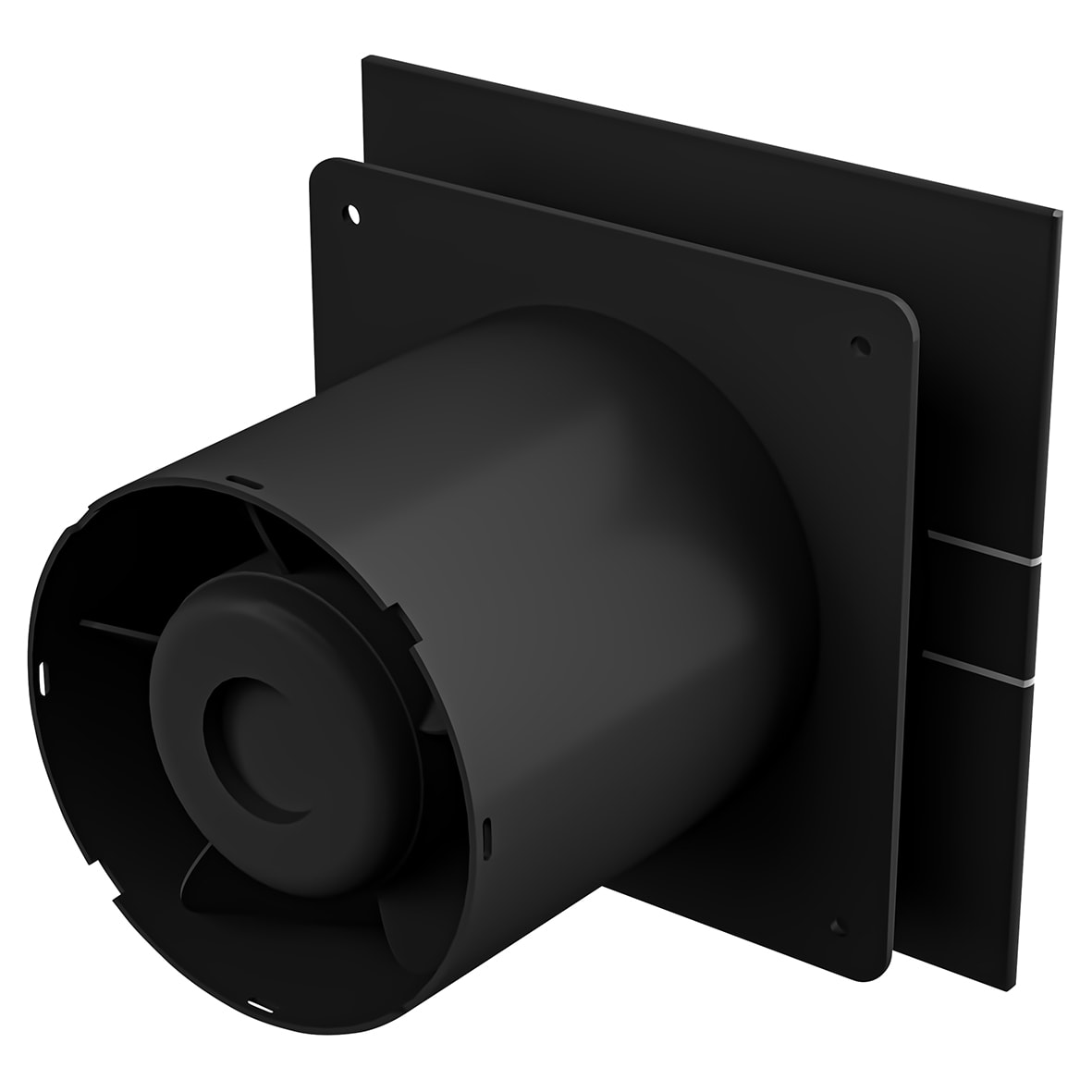 Mela Air Glass EVEMAG100T003 Bathroom Extractor Fan with Timer - Black - view 4
