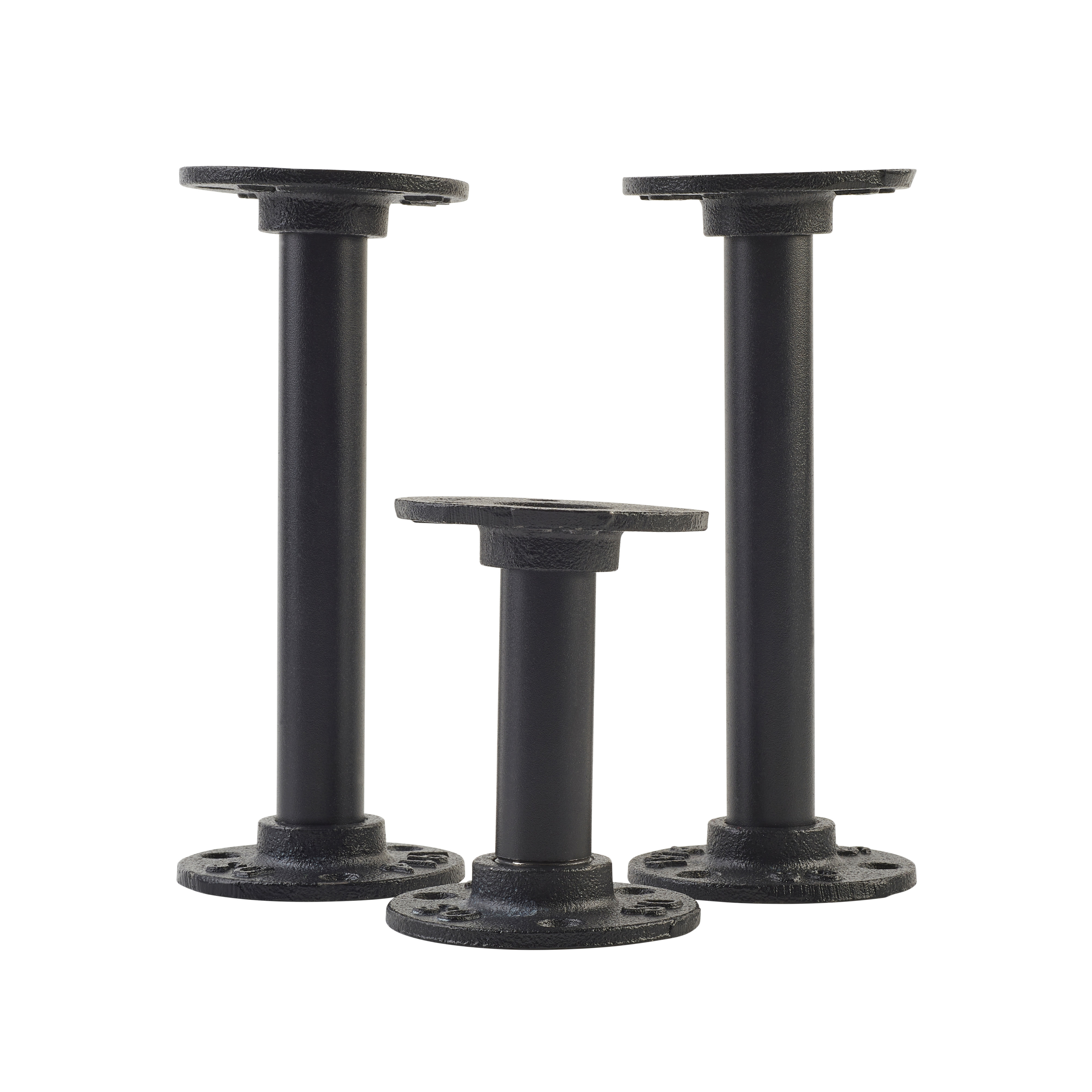 3/4" Pipe Single Candle Holder - Black - Pack of 3 - view 2