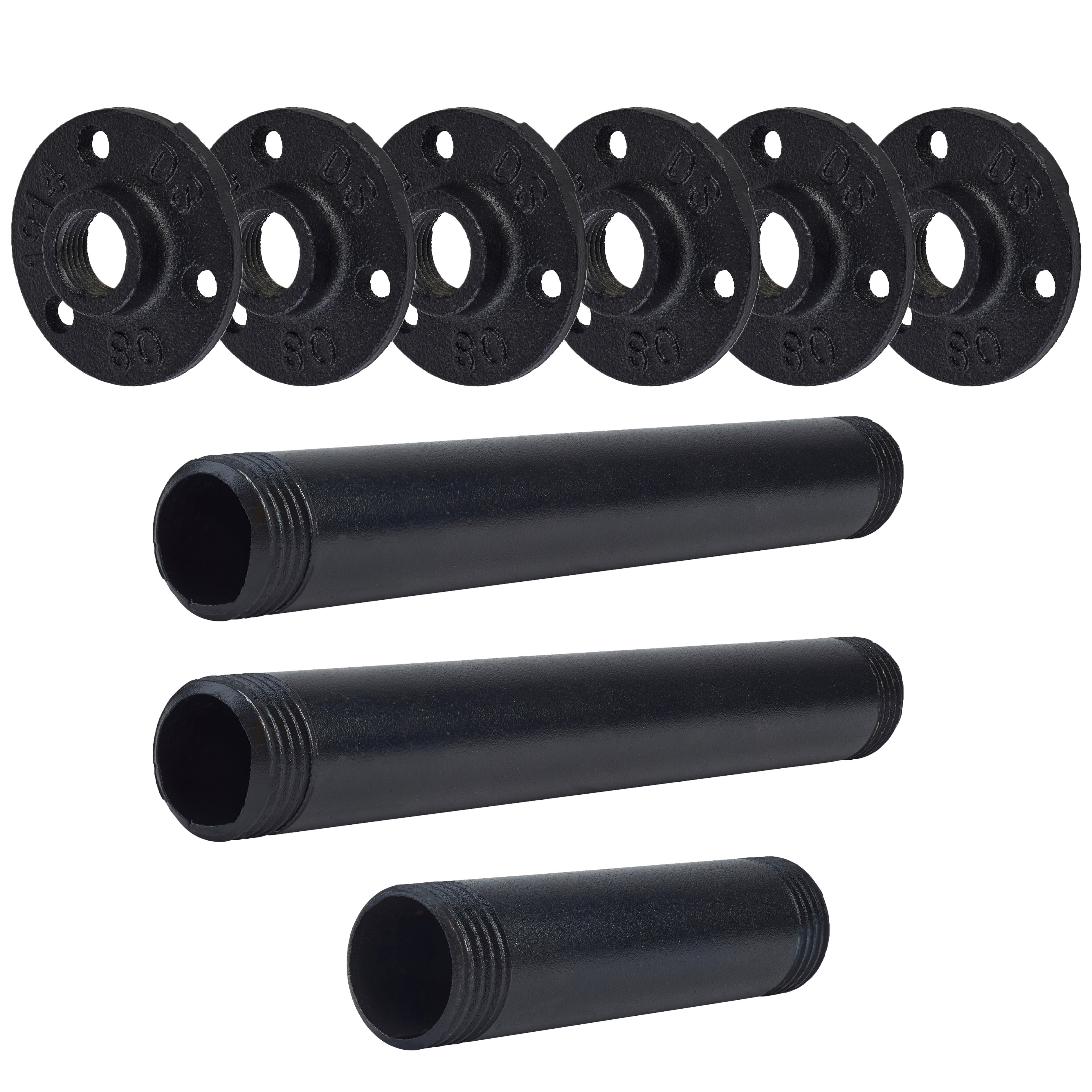 3/4" Pipe Single Candle Holder - Black - Pack of 3 - view 3