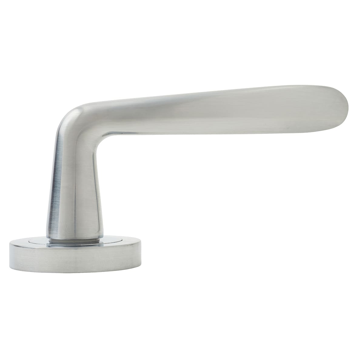 Satin Chrome Door Handles on Round Rose - Eloise Range - view 7