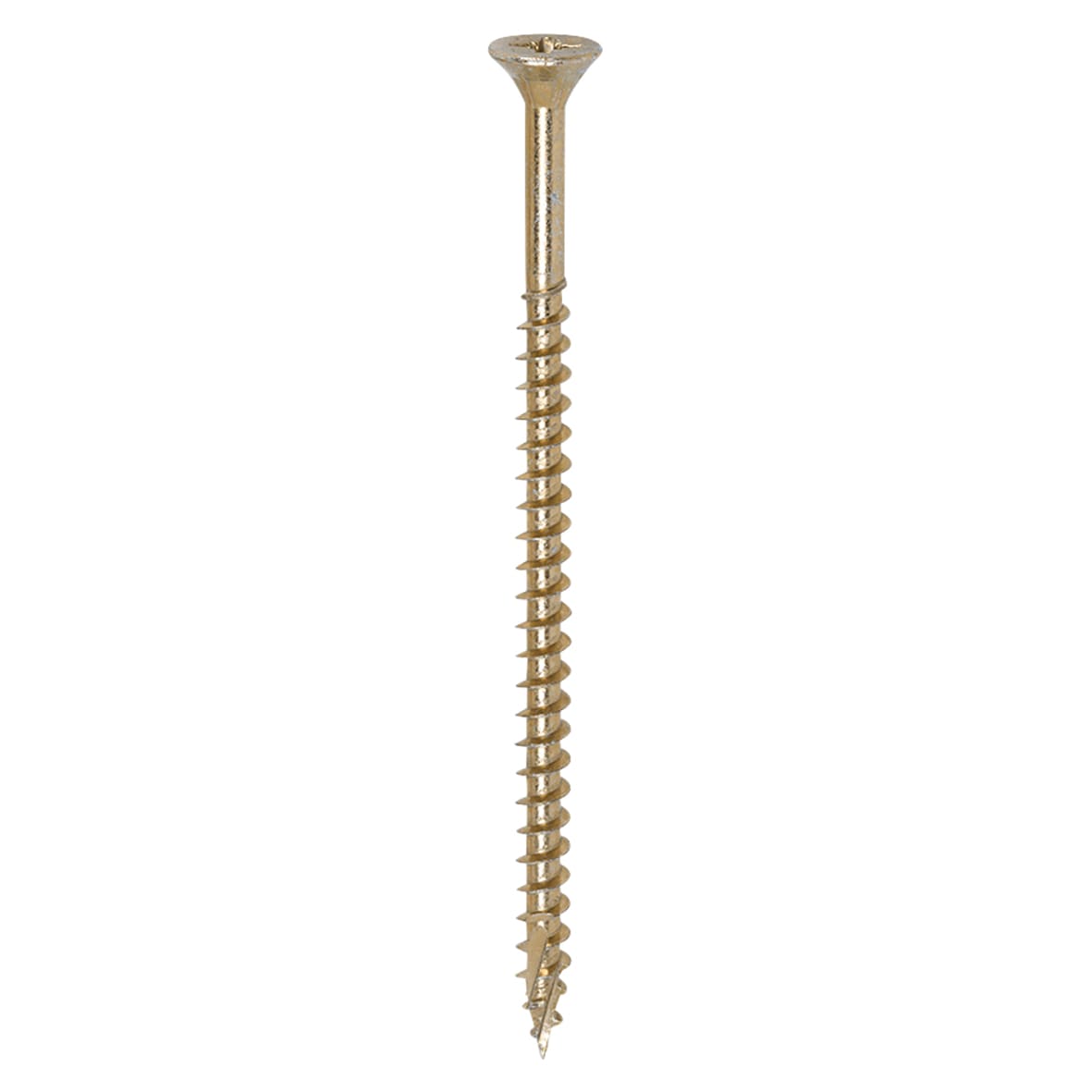 C2 Strong-Fix Pozi Double Countersunk Wood Screws - 5.0 x 90mm - Yellow Zinc - Pack of 100 - view 2