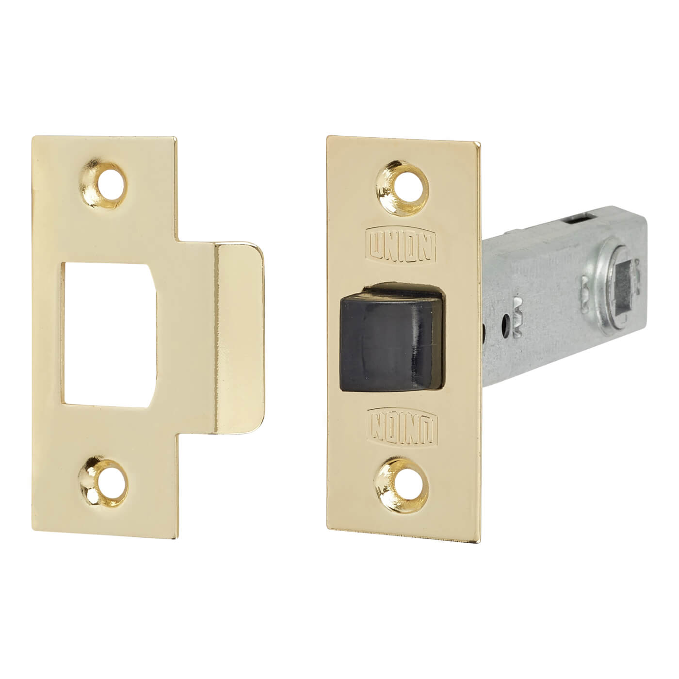2648 Tubular Mortice Latch - 91mm Case - 71mm Backset - Square - Polished Brass - view 2