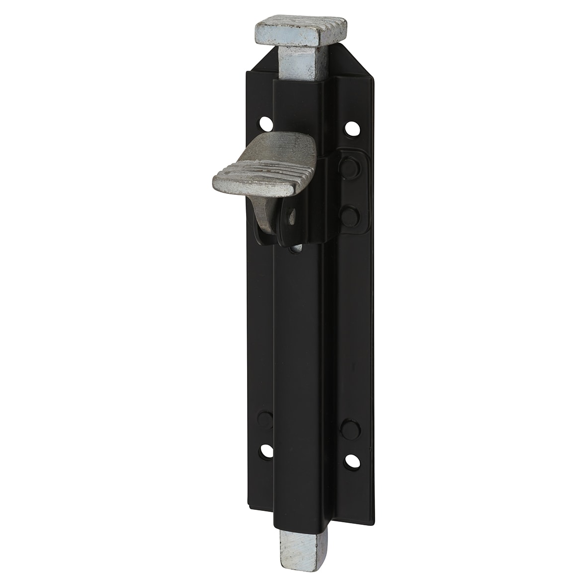 Garage Foot Bolt - 200mm Length - Black Japanned - view 2