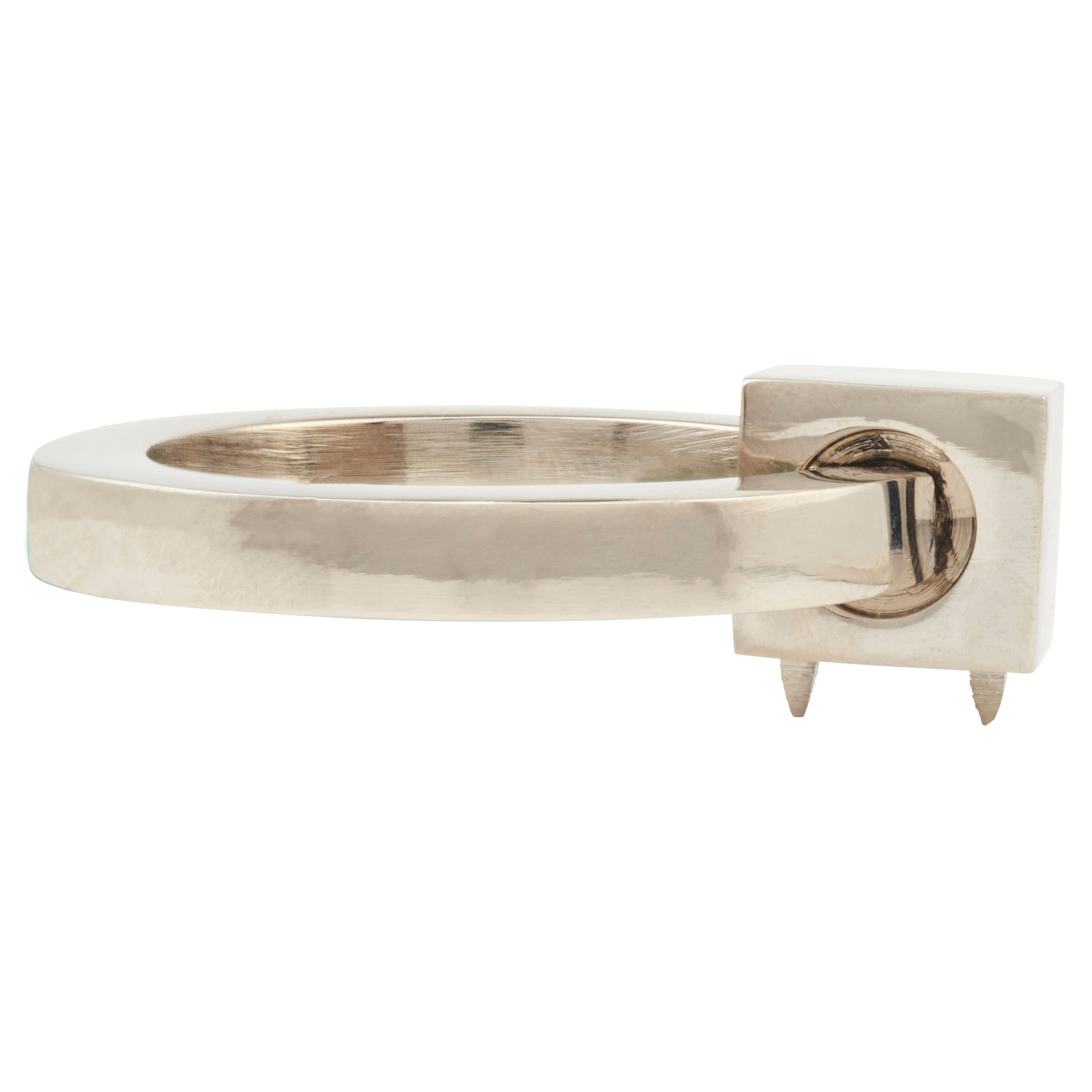 Marcus Ring Cabinet Drop Handle - 50mm Diameter - Polished Nickel - view 2