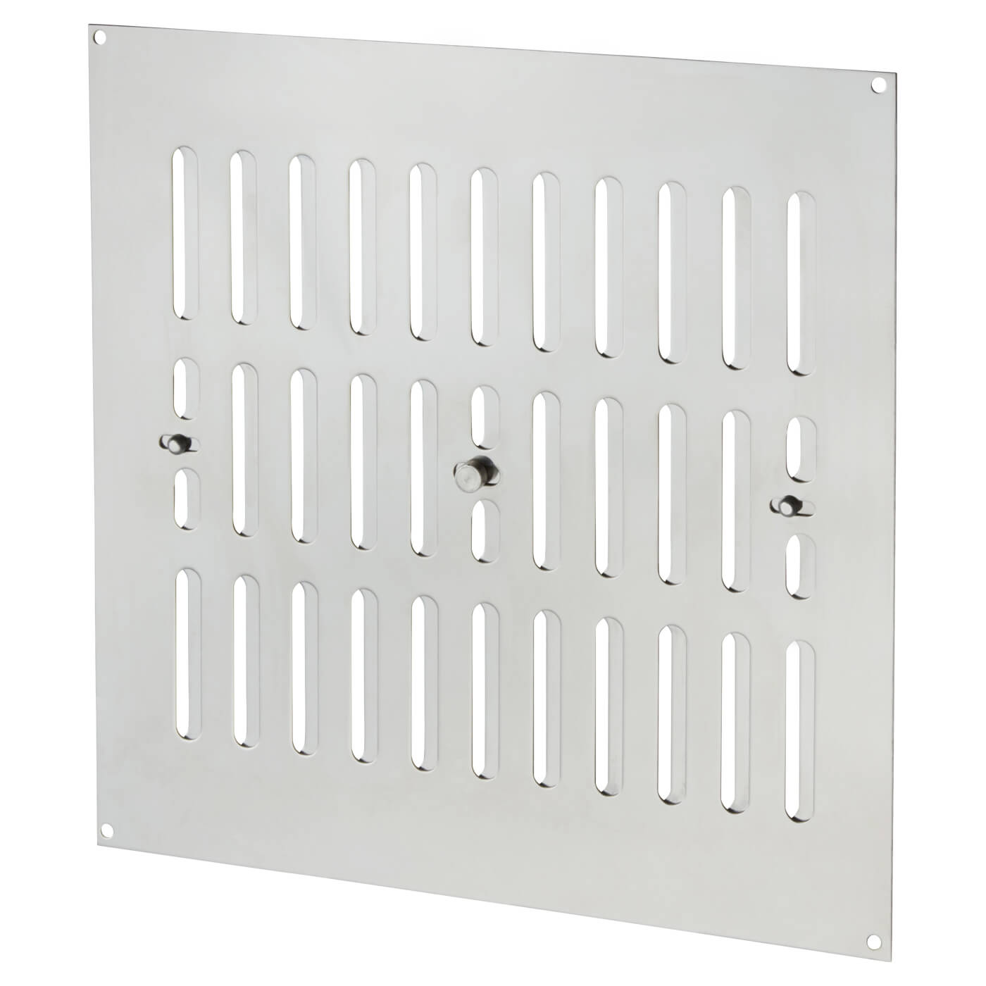 Hit & Miss Vent - 242 x 242mm - Polished Stainless Steel - view 2