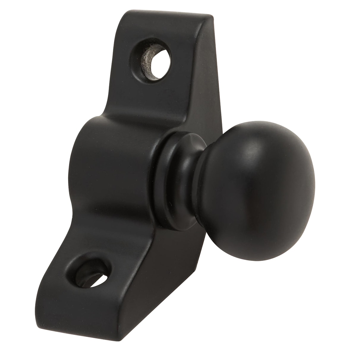 Stair Rod with Round Bulb Finials - 900mm Length - Matt Black - view 4