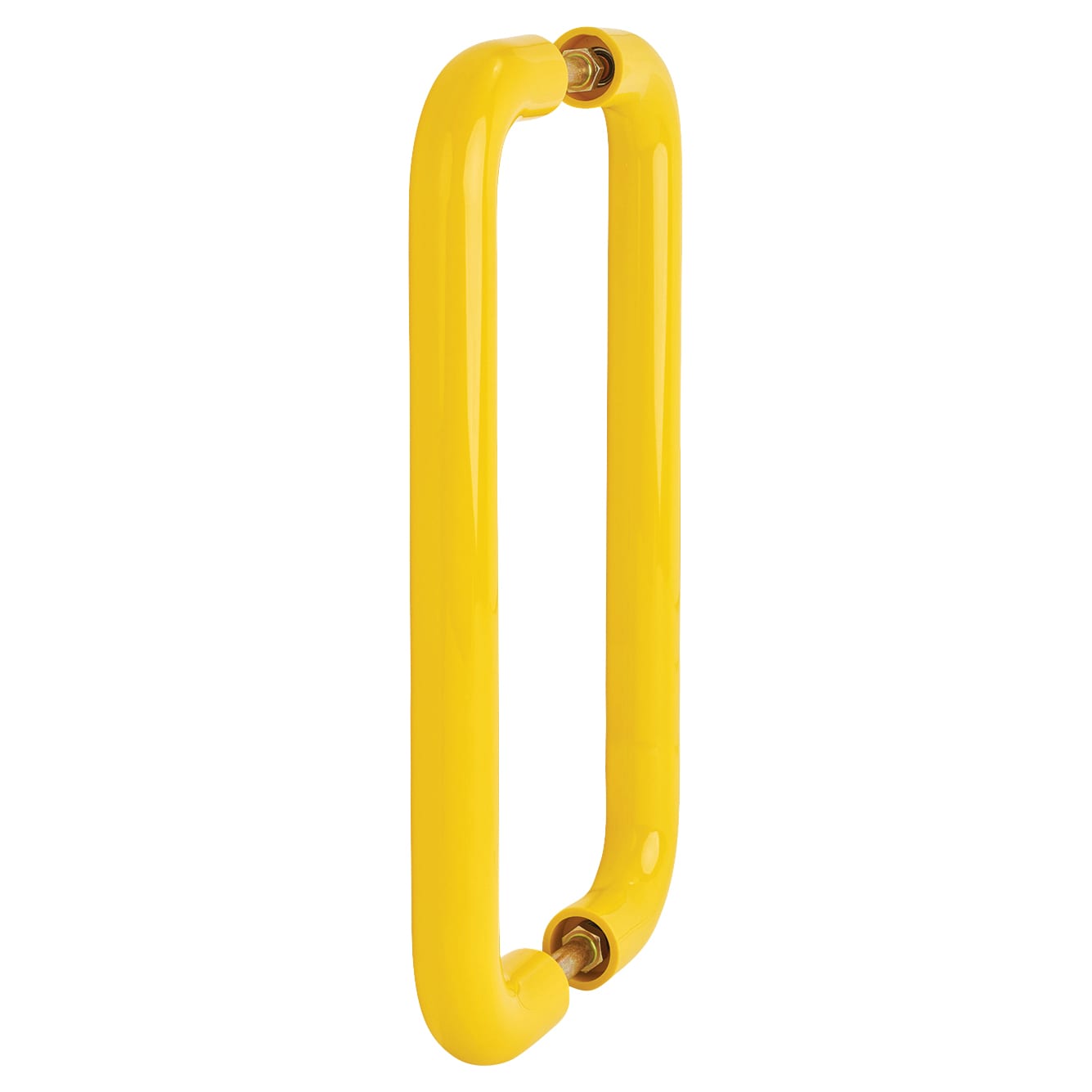 Golden Yellow Nylon D-Bar Door Pull Handles - Back to Back - 600mm c/c - view 2