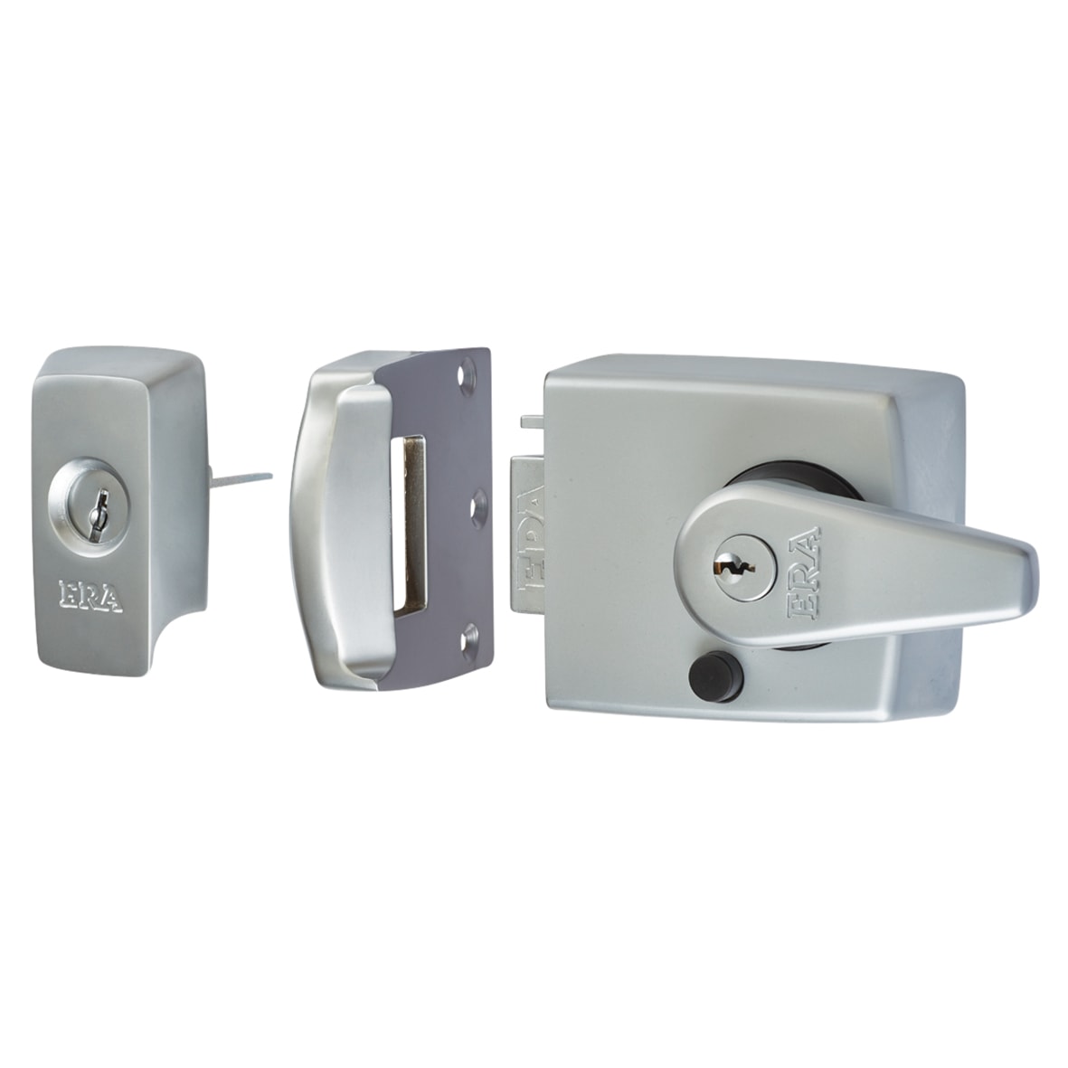Front Door Furniture Kit - Satin Chrome - view 7
