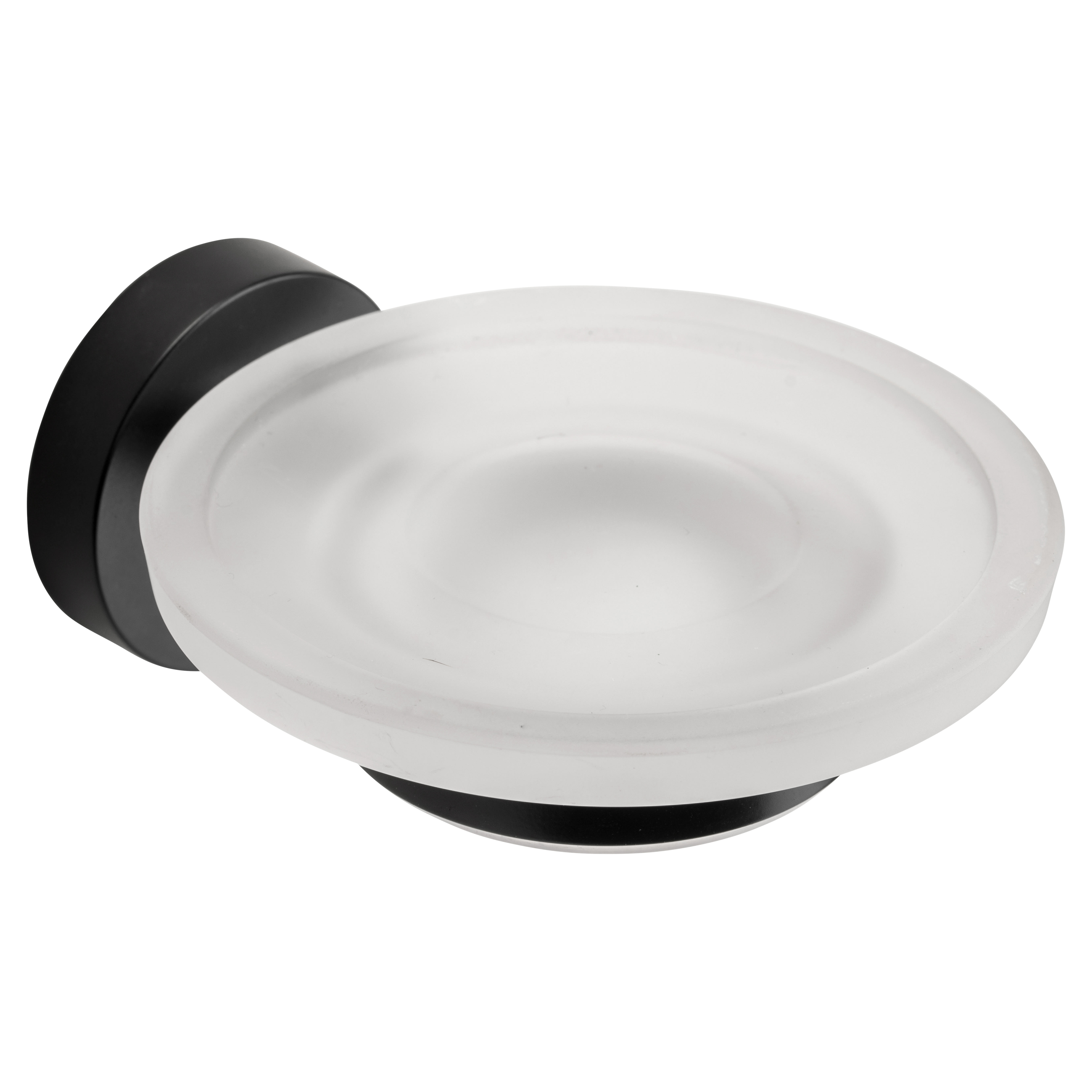 Cygnus Soap Dish & Holder - 110 x 128.5 x 54mm - Matt Black - view 4