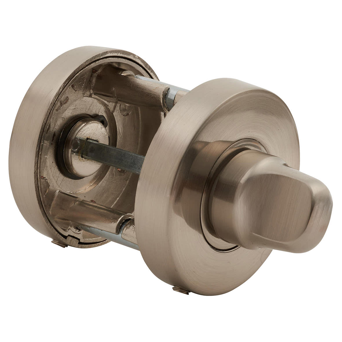 Bathroom Turn & Release - 52mm Diameter - Satin Nickel - view 2