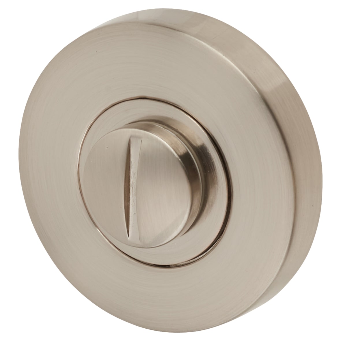 Bathroom Turn & Release - 52mm Diameter - Satin Nickel - view 3