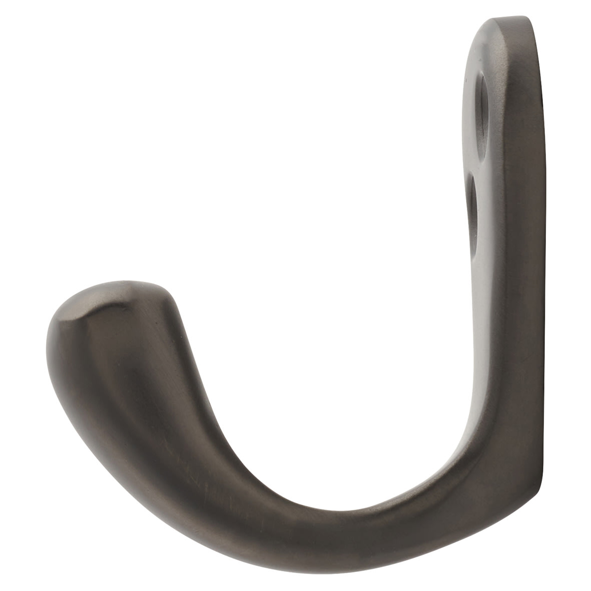 Victorian Single Coat Hook - 44 x 23mm - Dark Bronze - view 2