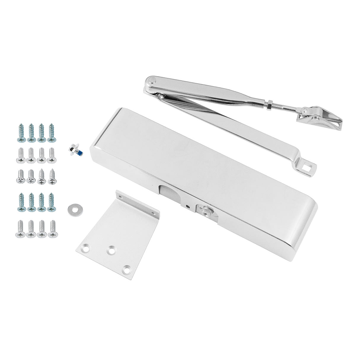 83 Series Overhead Fire Door Closer - Power Size 2-4 - Push/Pull Mounting - Polished Chrome - view 2