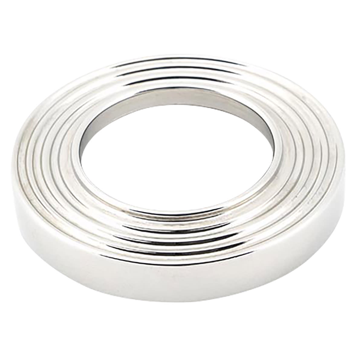 Polished Chrome Door Handles on Round Beehive Rose - Avon Range - view 3
