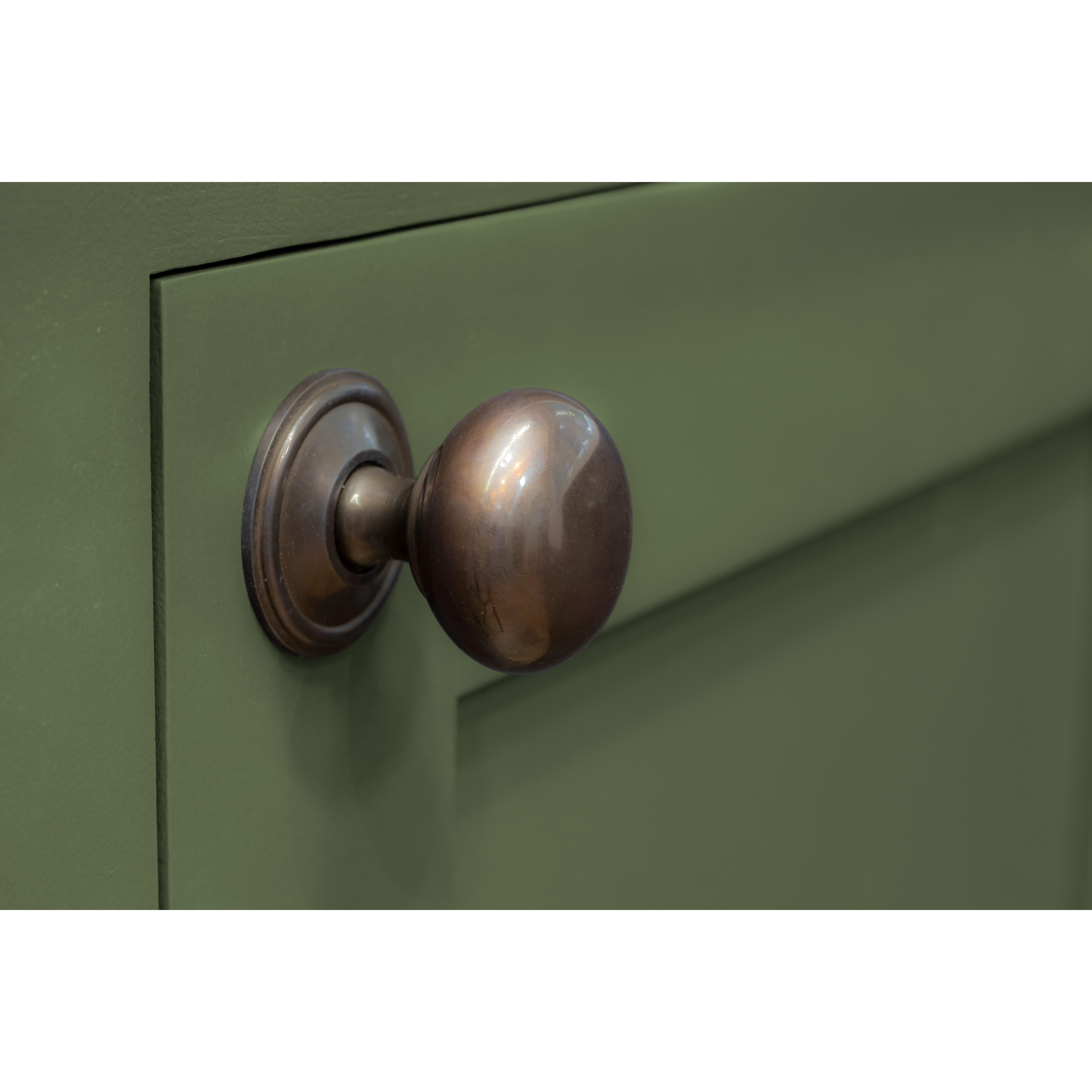 Mushroom Round Cabinet Knob - 38mm Diameter - Aged Bronze - view 2