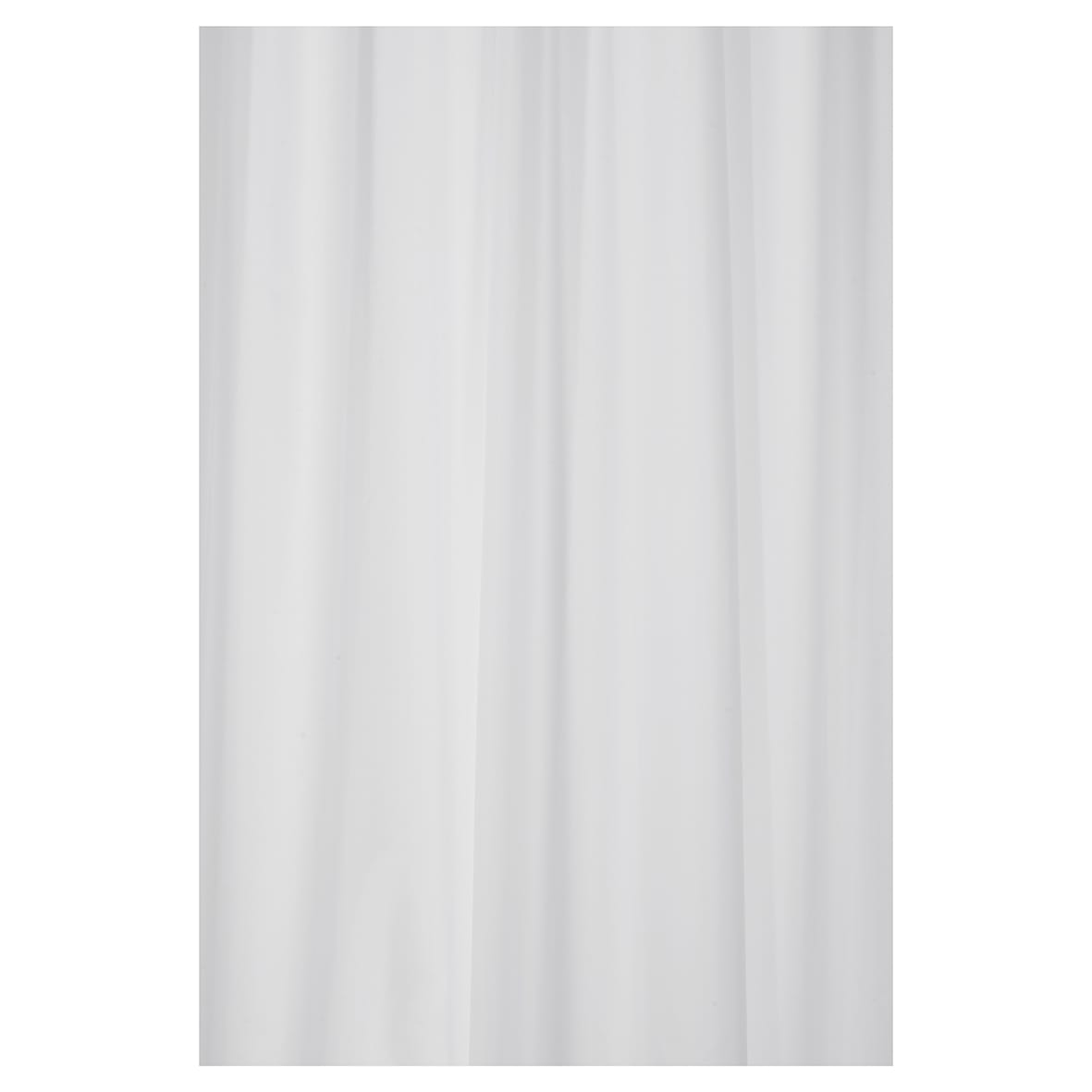 Long Drop Shower Curtain - 1800 x 2000mm - White Polyester - view 3