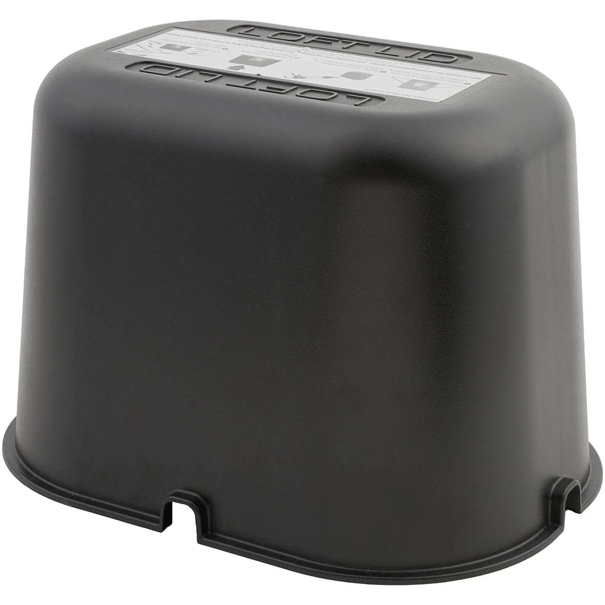 Loft Lid Downlight Cover - 150 x 155mm - Black - view 2
