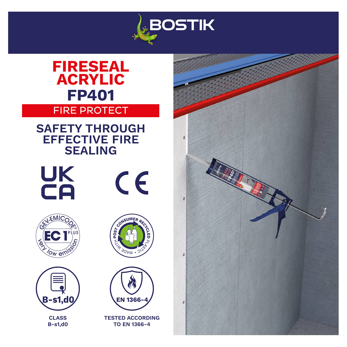 Pro Fireseal Acrylic Sealant - 310ml - White - view 5