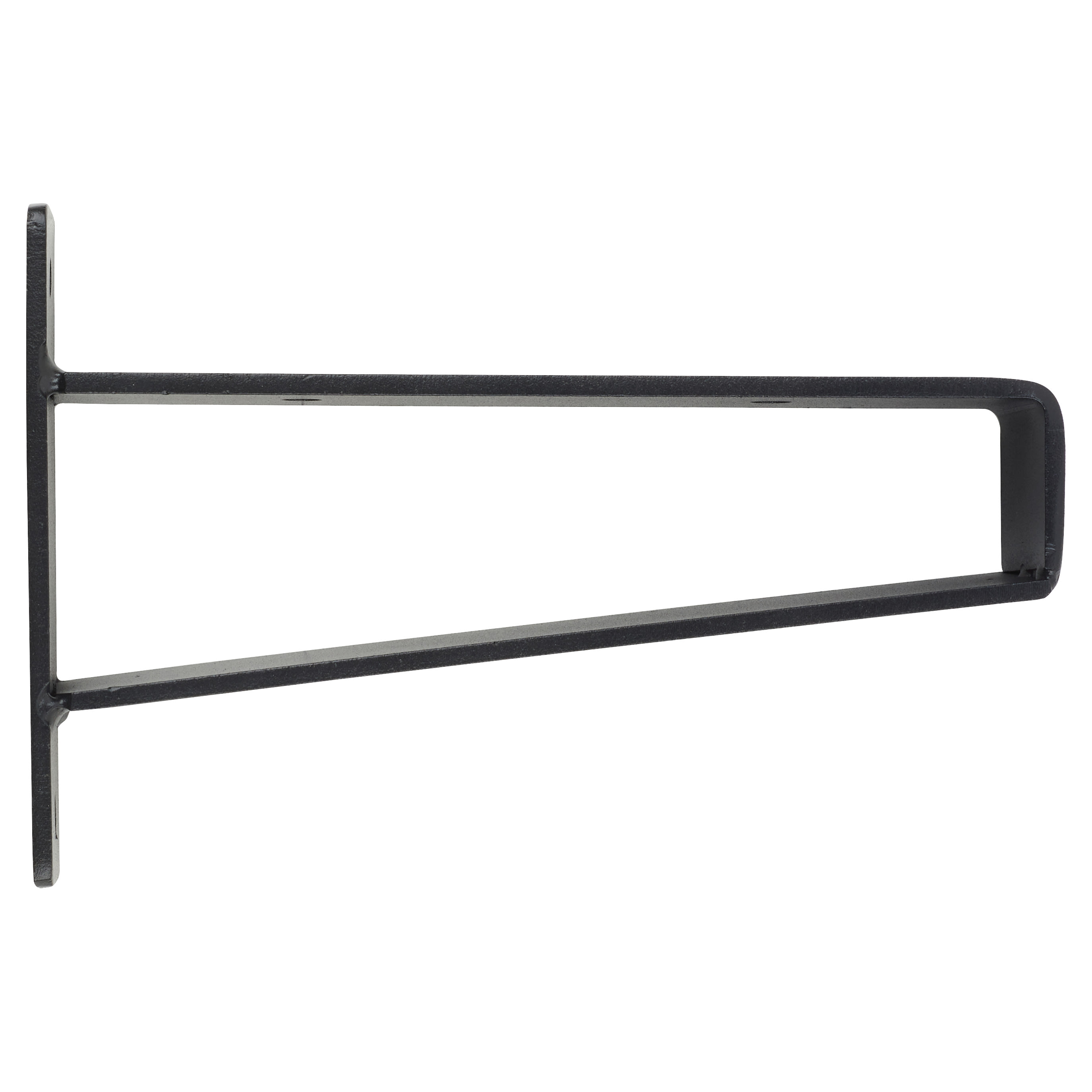 Heavy Duty Triangle Shelf Support Bracket - 150 x 100mm - Black - Pair - view 2