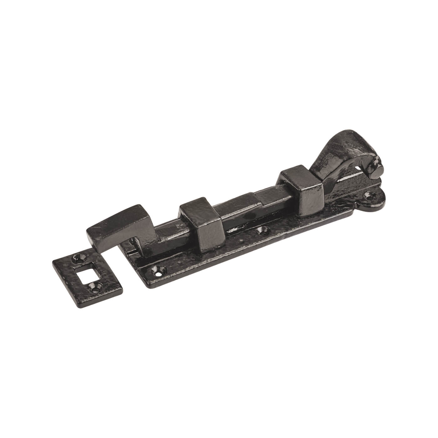 Elan Metalised Antique Black Iron Necked Barrel Bolt - Blacksmith Range - 152 x 37mm - view 2