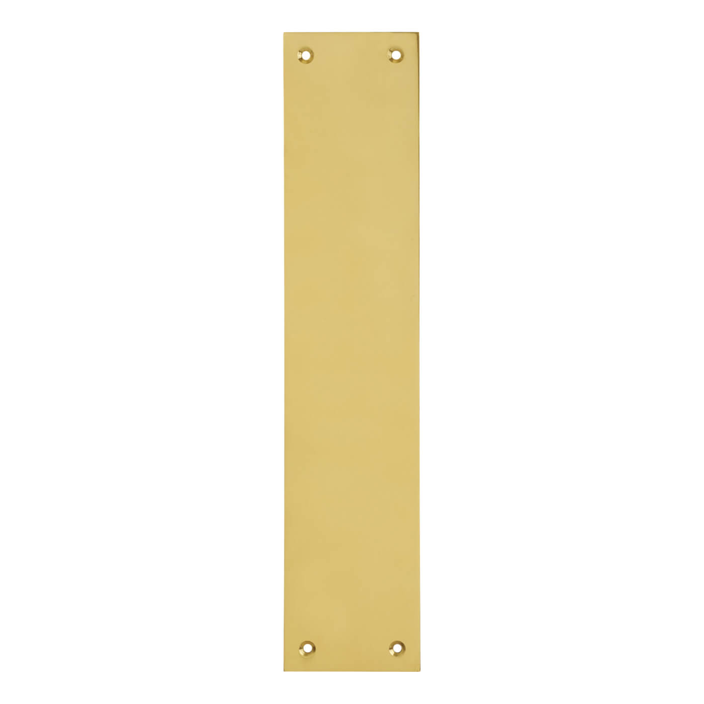 Solid Brass Plain Finger Plate - 300 x 63 x 6mm - Polished - view 2