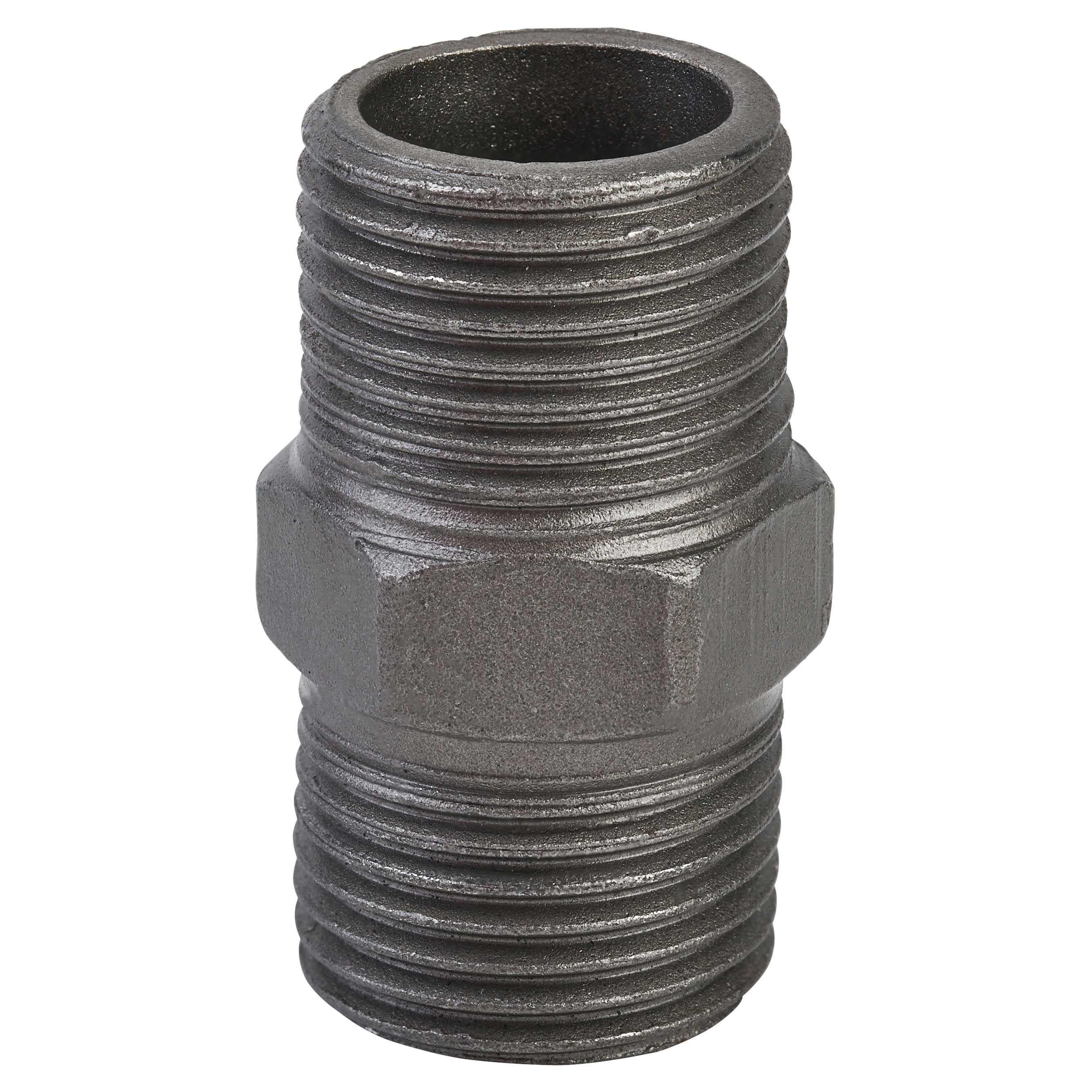 1/2" Pipe Shelving Iron Threaded Nipple Connector - Grey - view 2