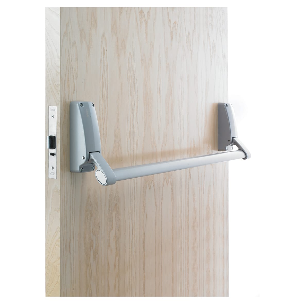 379.N Push Bar Panic Exit with Mortice Nightlatch - Timber Door - view 3