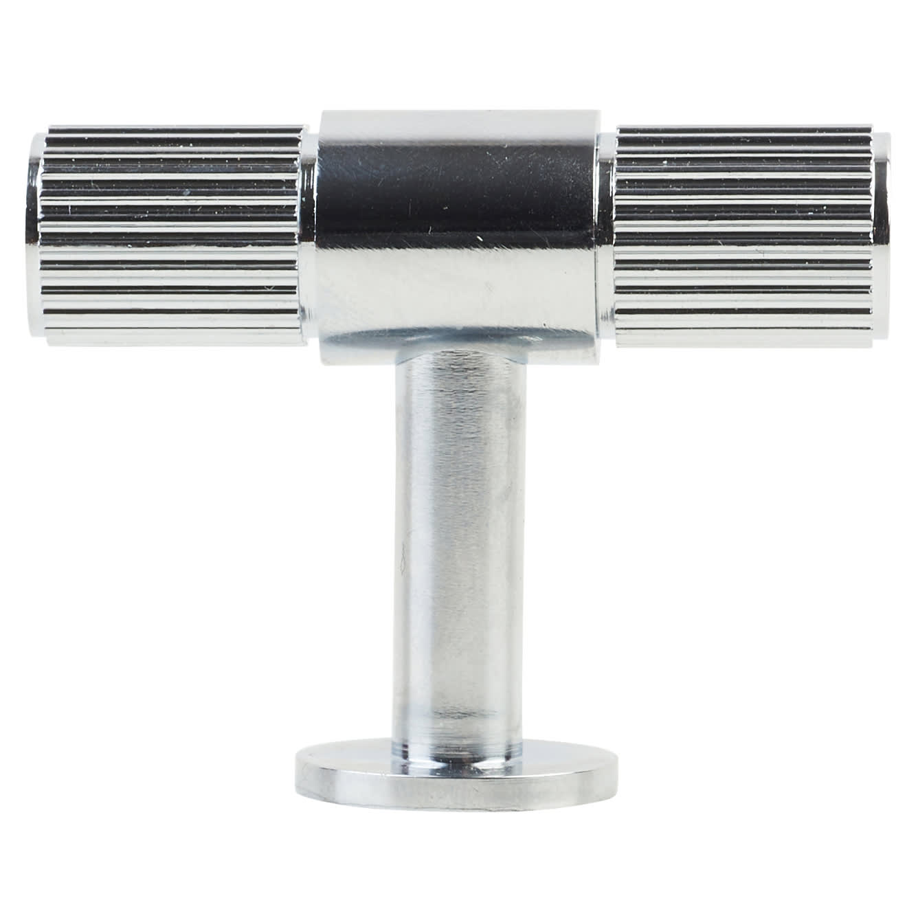 Lines 13mm T-Bar Cabinet Knob - 50 x 40mm - Polished Chrome - view 2